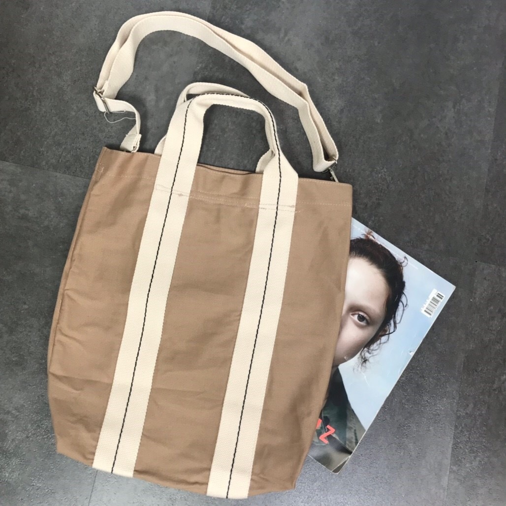 2wayキャンバスショルダー トートバッグ ベージュ Primaras 2wayキャンバスショルダー トートバッグ ベージュ Primaras