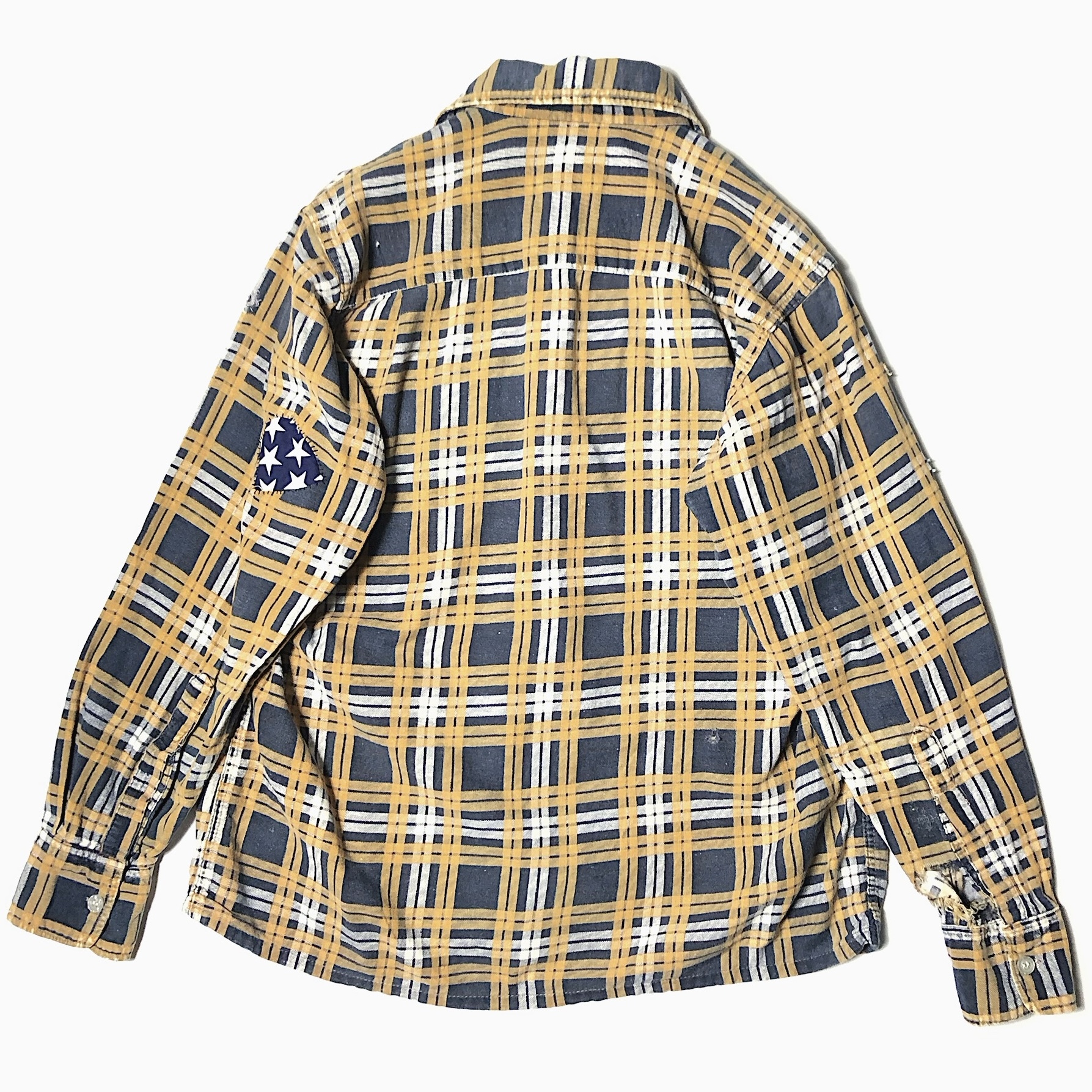 Vintage 70's【CHANDLER】Grunge Print Flannel Shirt の画像 2