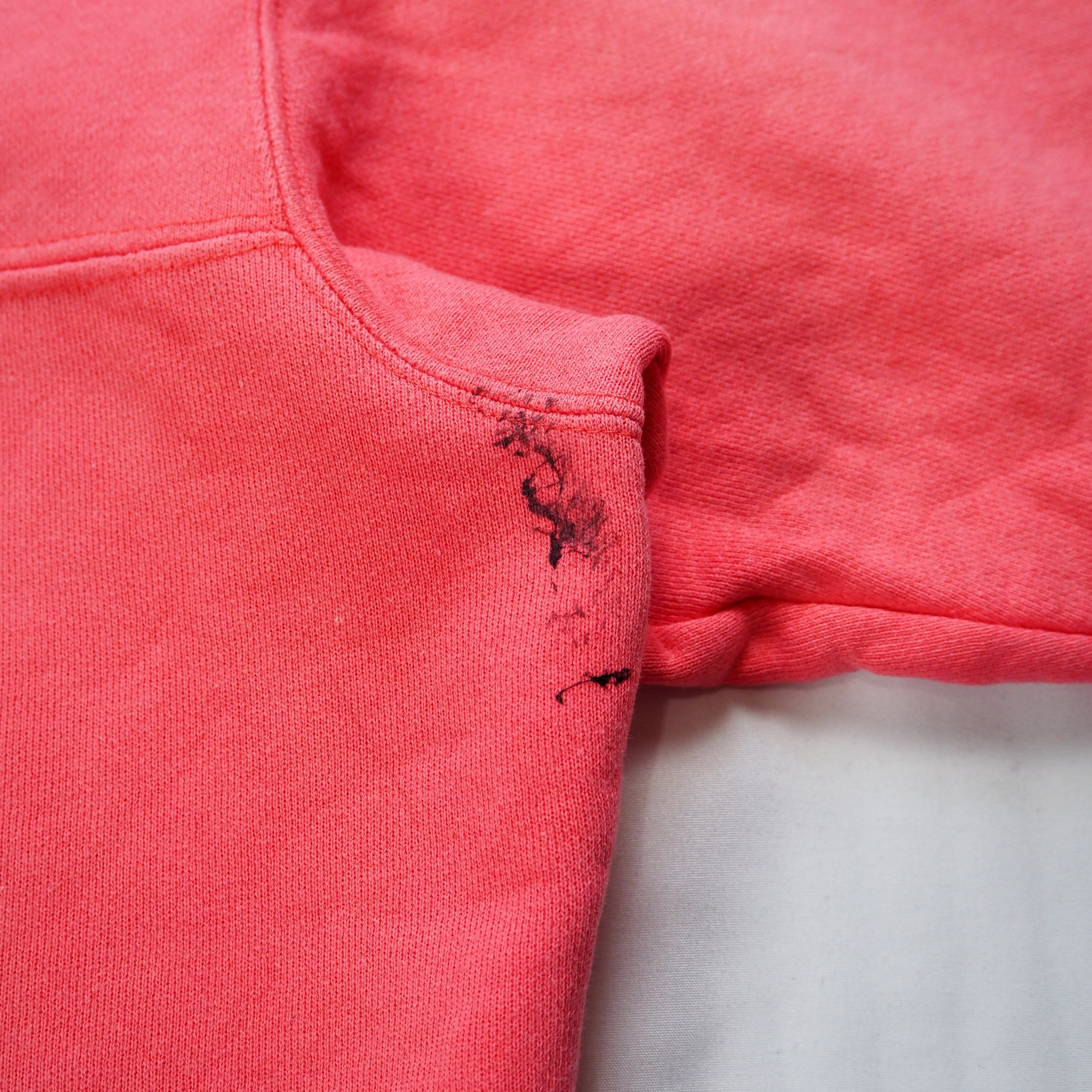 【9/23 20:00入荷】90's Patagonia ハーフジップスウェット ピンク Lサイズ の画像 10