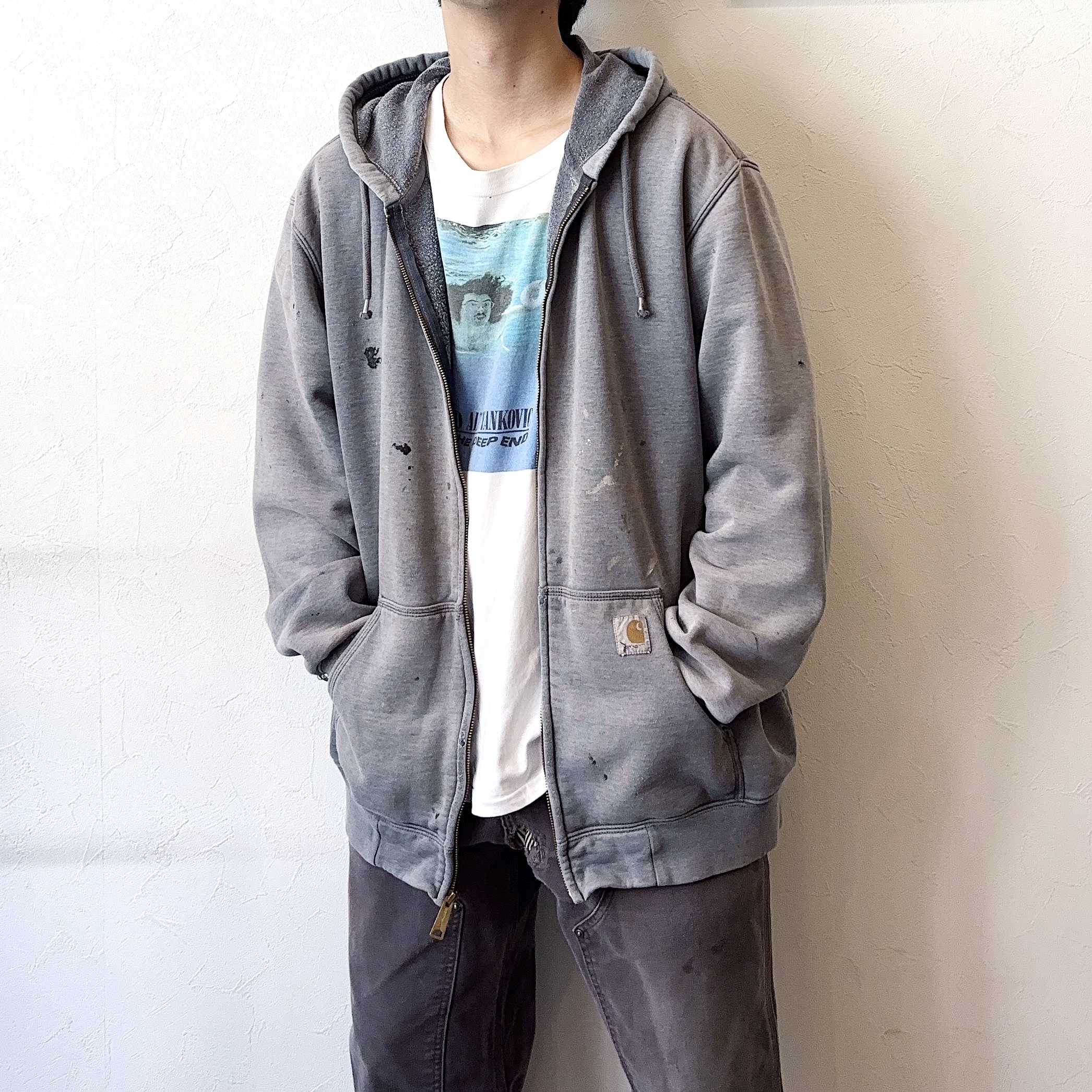 Y2K【Carhartt】Grunge Zip-up Hoodie の画像 3