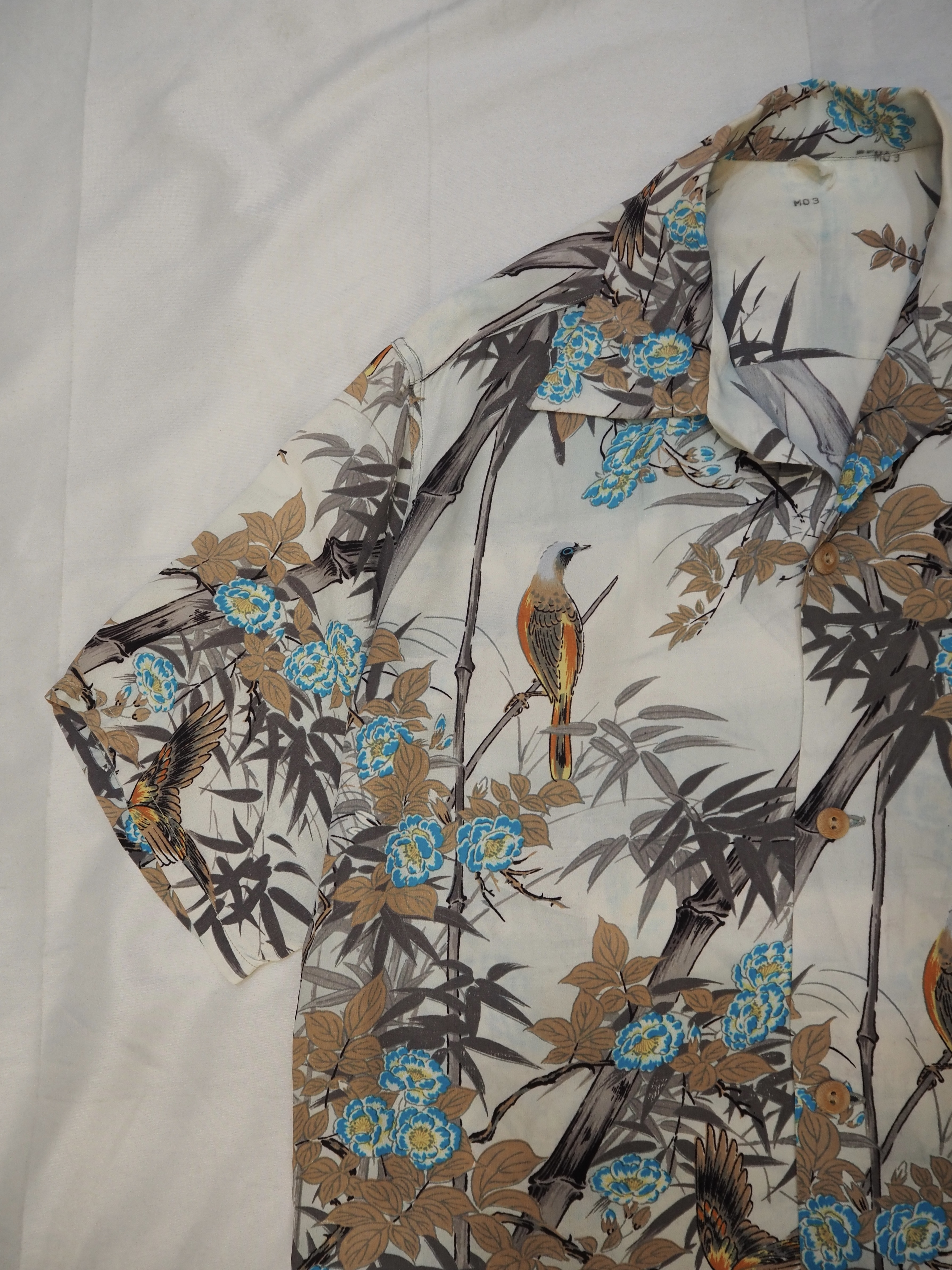 50’s Rayon Hawaiian Shirt 和柄 の画像 4