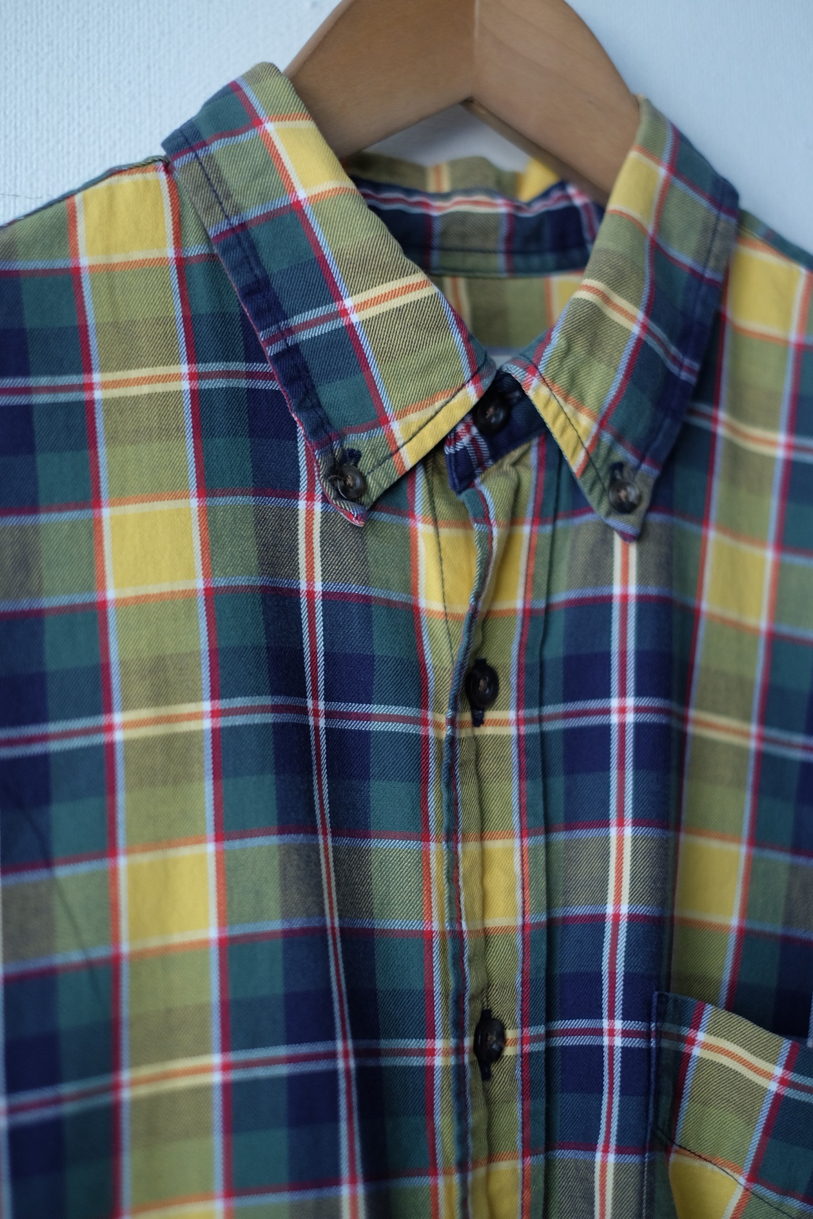 90s~ "Eddie Bauer" cotton check shirt の画像 2