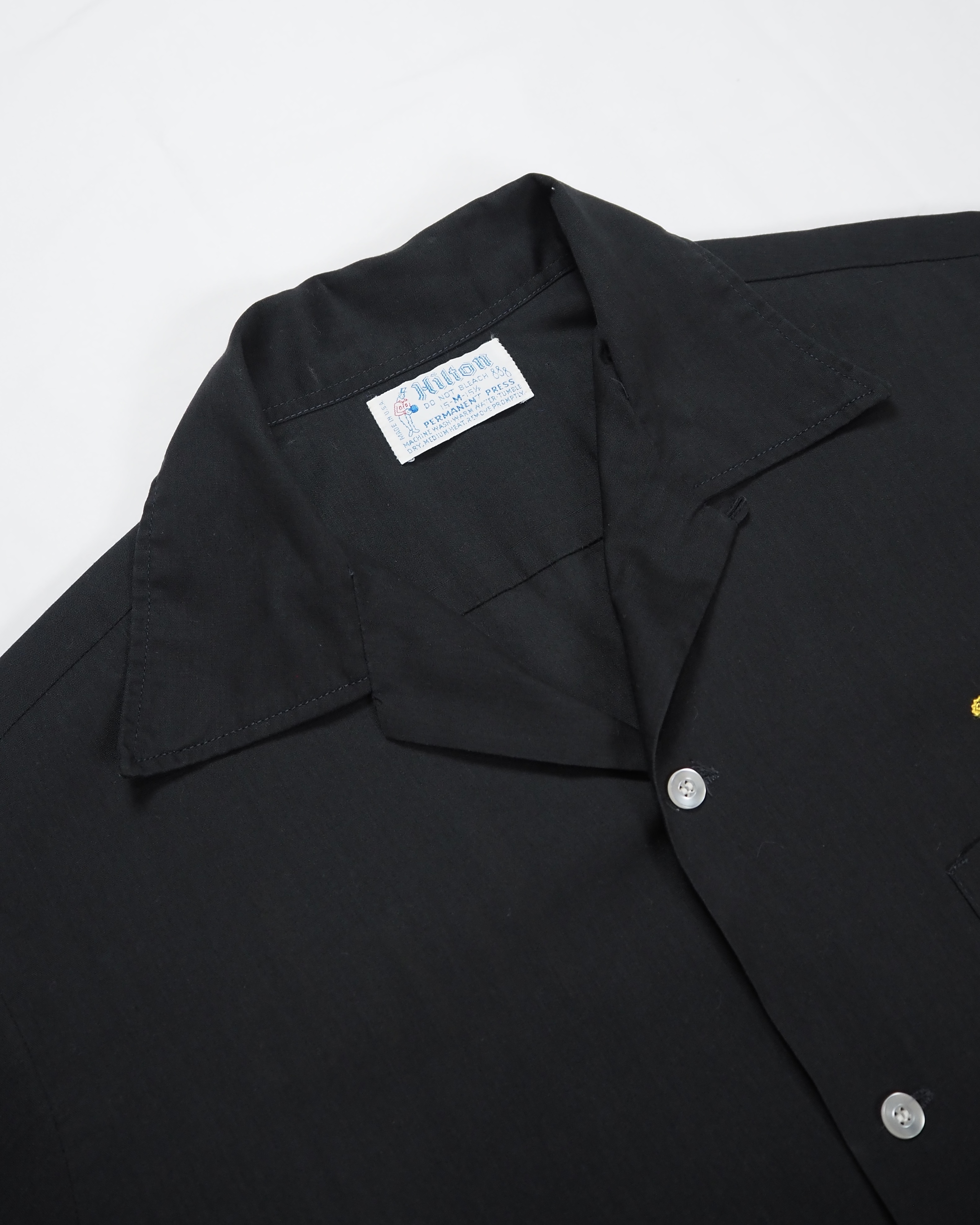 60’s ボーリングシャツ ブラック×イエロー の画像 10