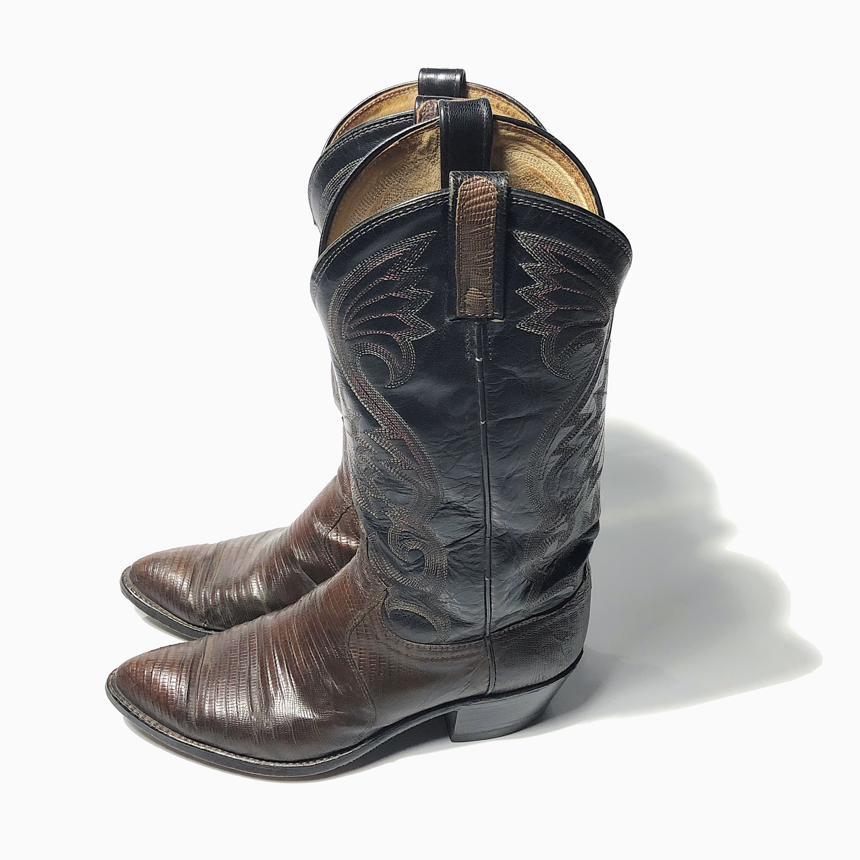 Vintage【DAN POST】Lizard Western Boots の画像 2