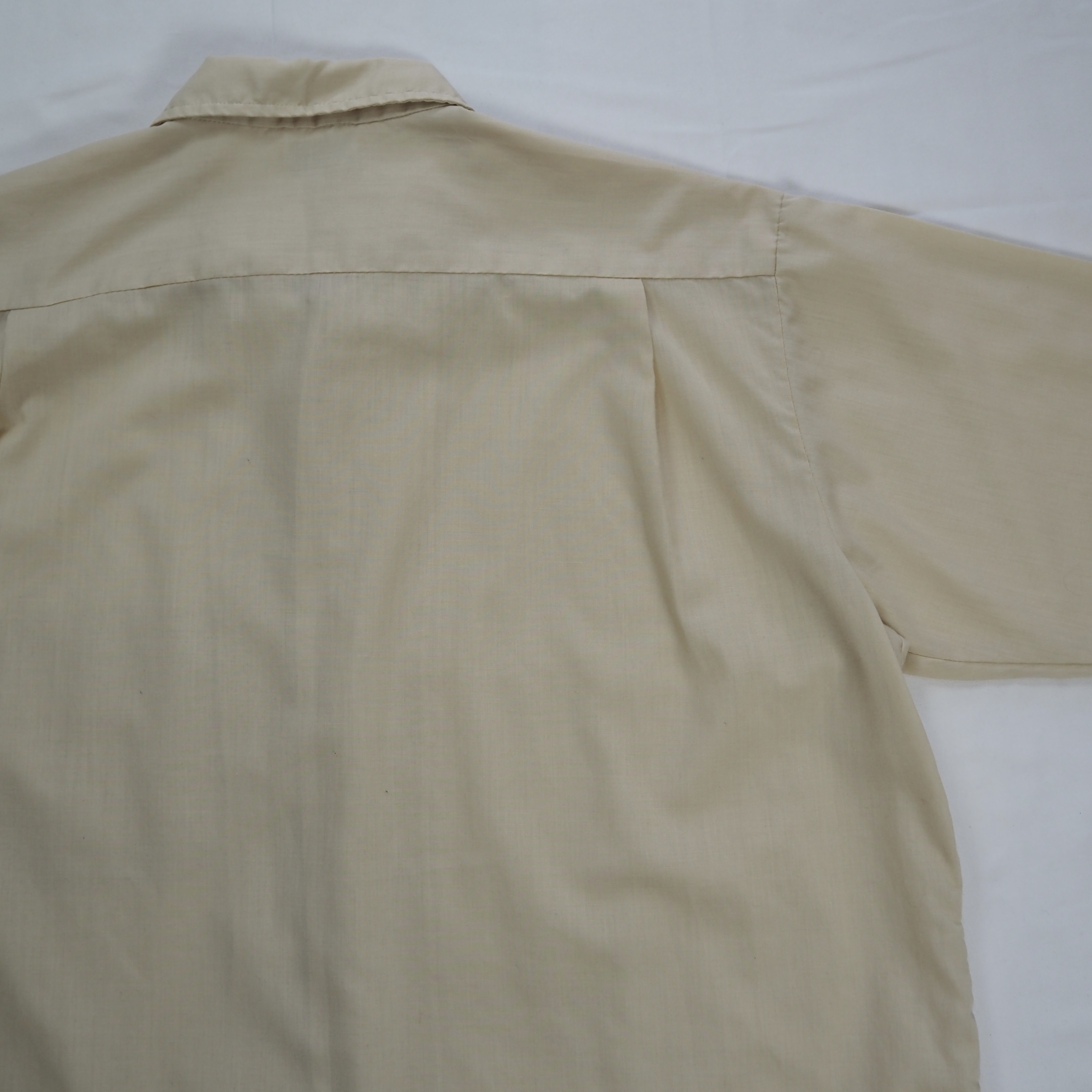60’s-70’s Brent ポリコットンシャツ 開襟ボックス Lサイズ の画像 14
