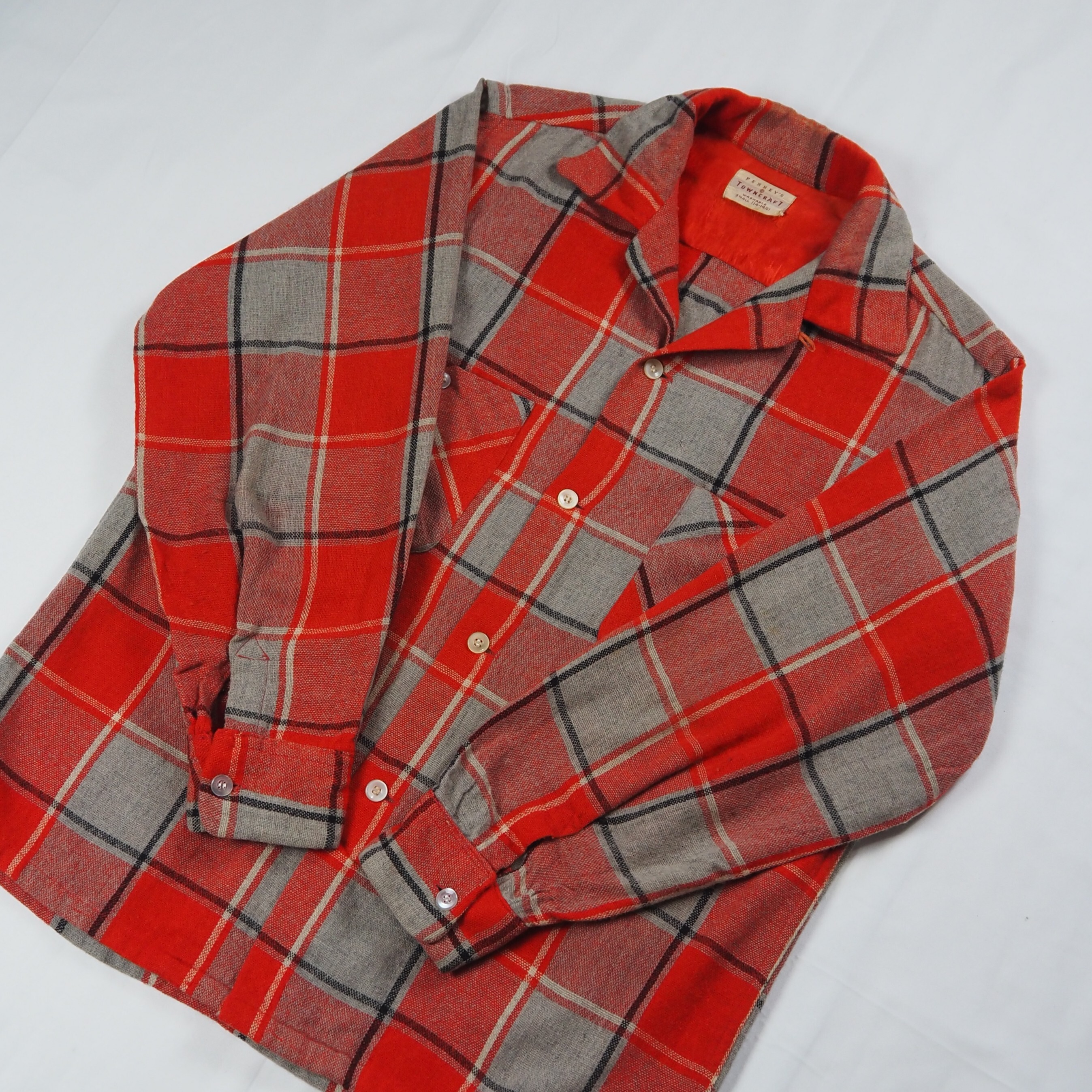 【9/23 20:00入荷】50's Towncraft ウールシャツ Sサイズ の画像 9