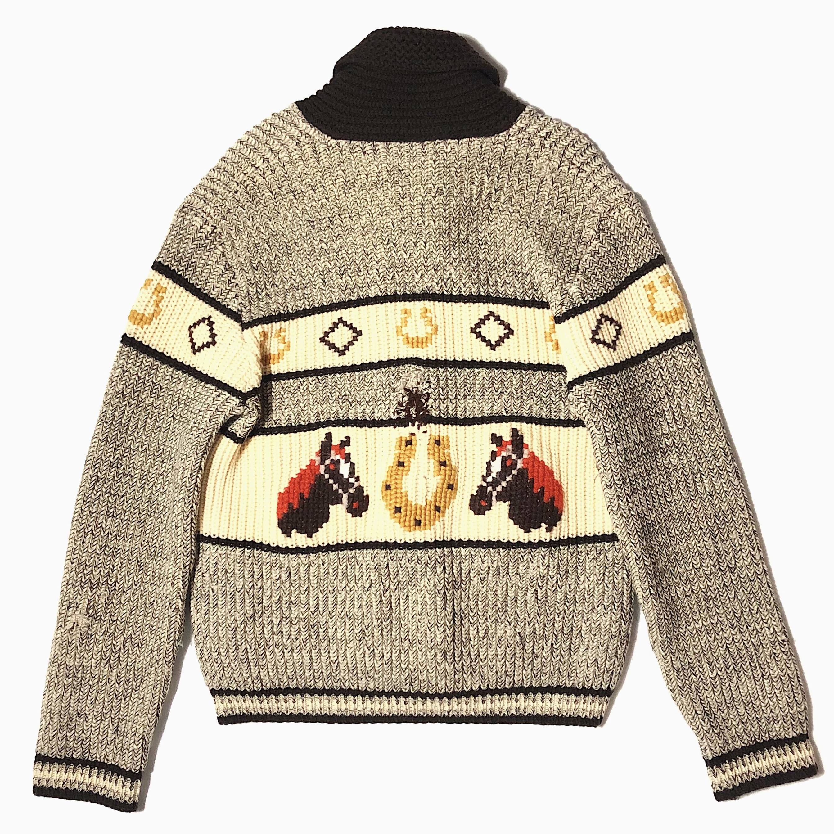 Vintage 60's【Coldwell】"Horse" Cowichan Sweater の画像 2