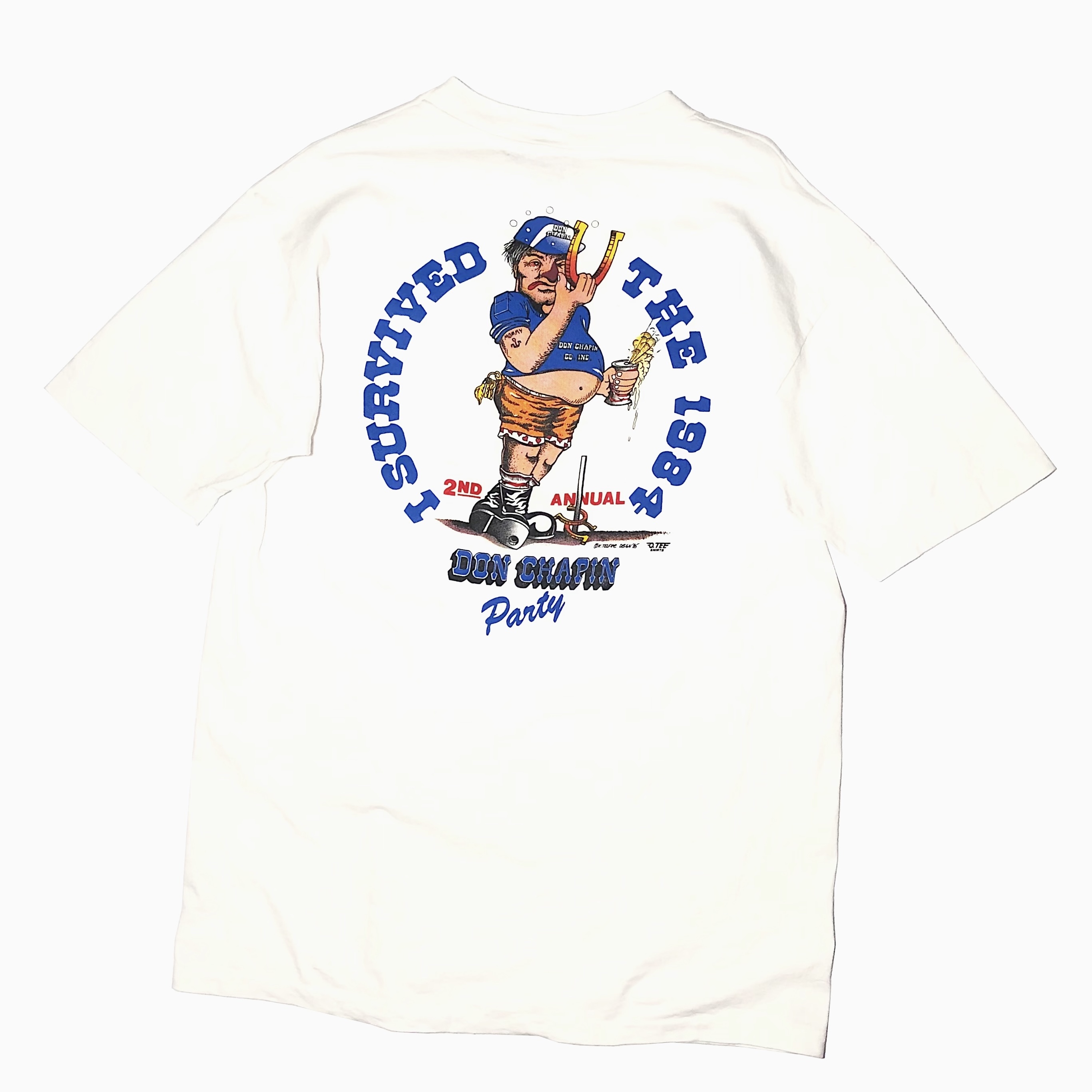 Vintage 80's【Hanes】"DON CHAPIN" T-shirt の画像 2