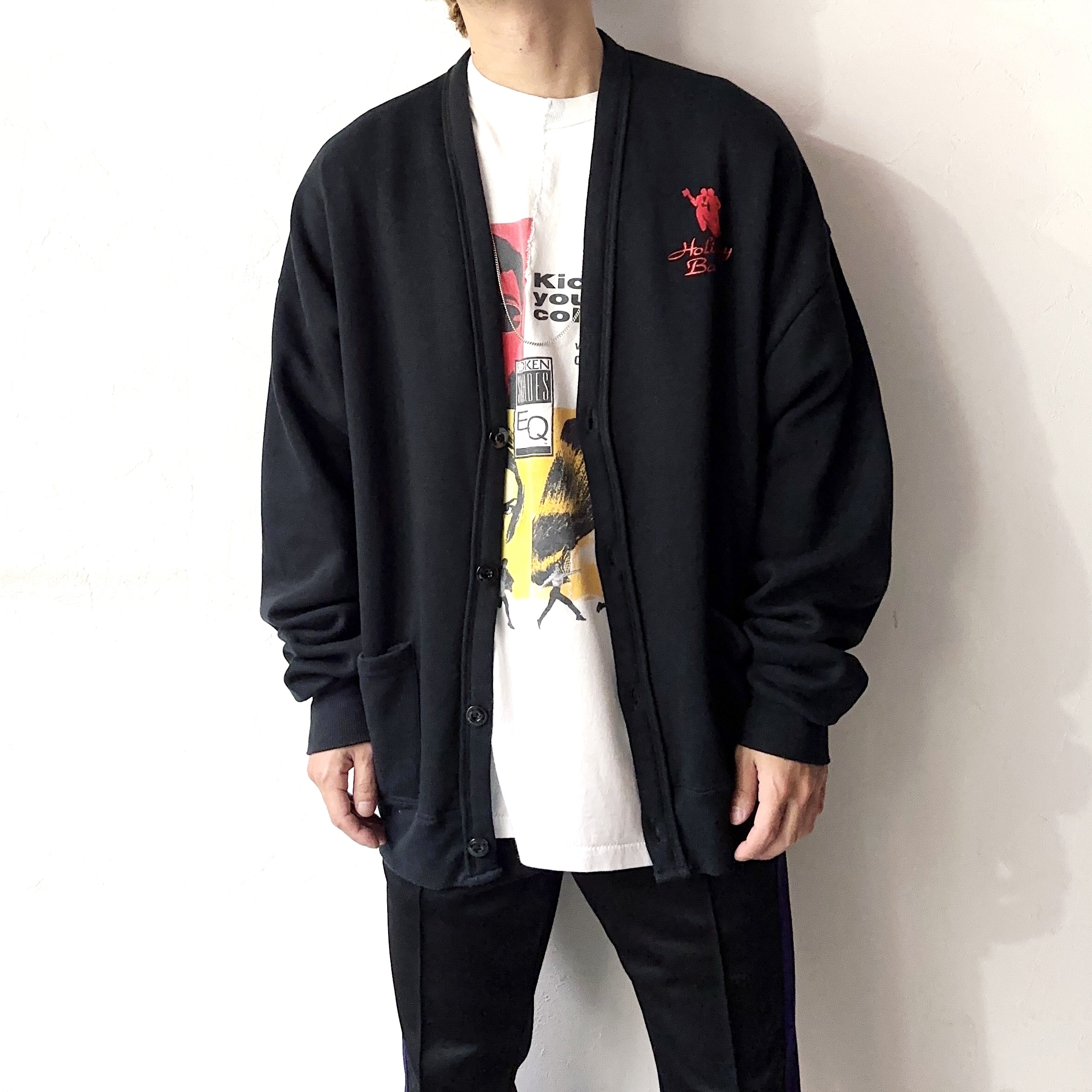 Vintage 90's【JERZEES】"Holiday Ball" Sweat Cardigan の画像 3
