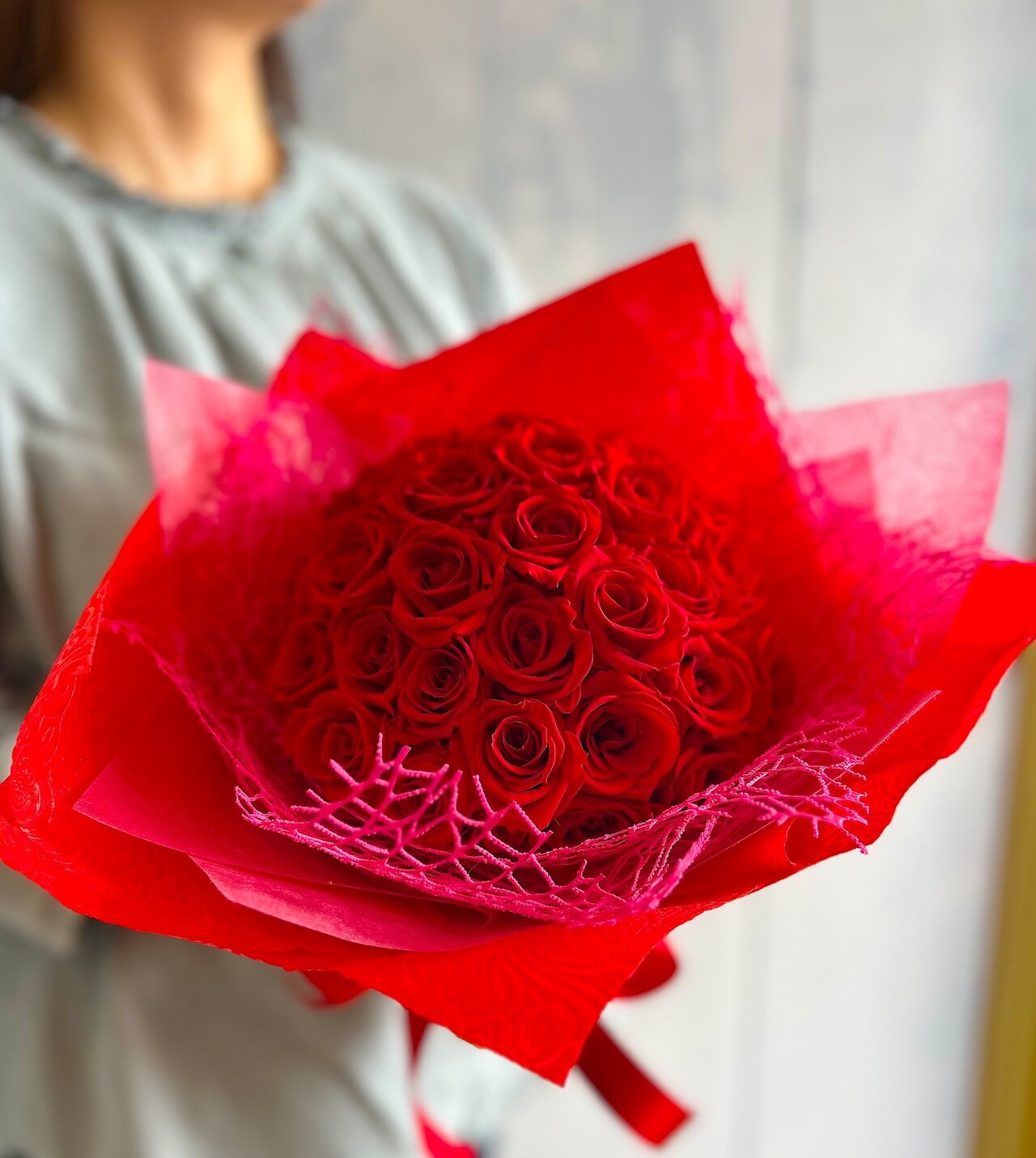 プロポーズ花束|赤薔薇40本|プリザーブドフラワー|離島含む沖縄県内配送可(宅配便可)