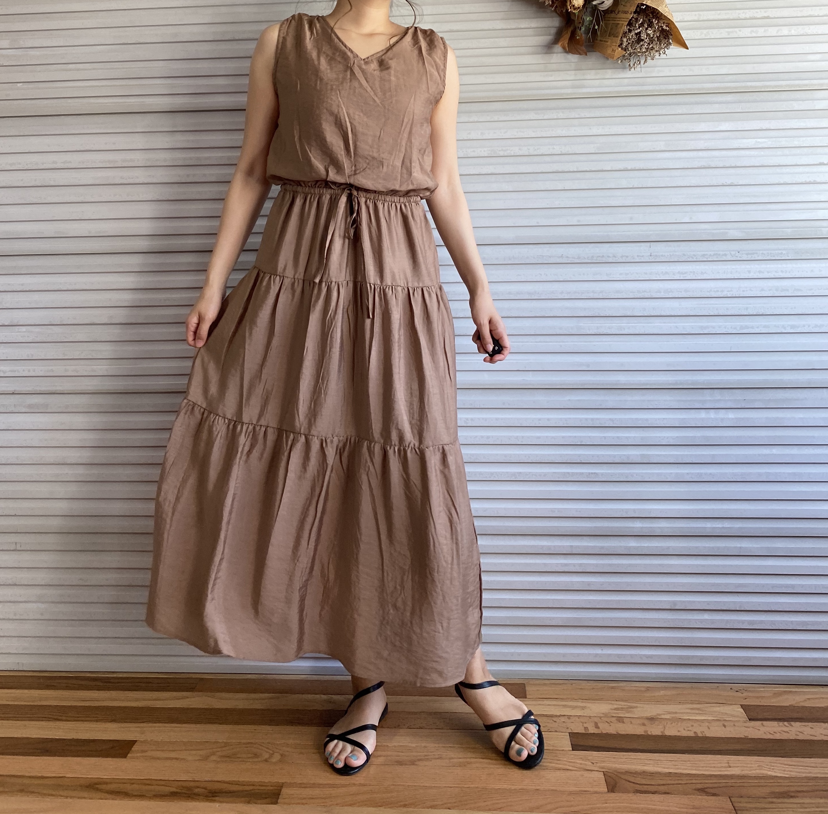 ノースリーブティアードワンピース Emma Ideal ノースリーブティアードワンピース Emma Ideal