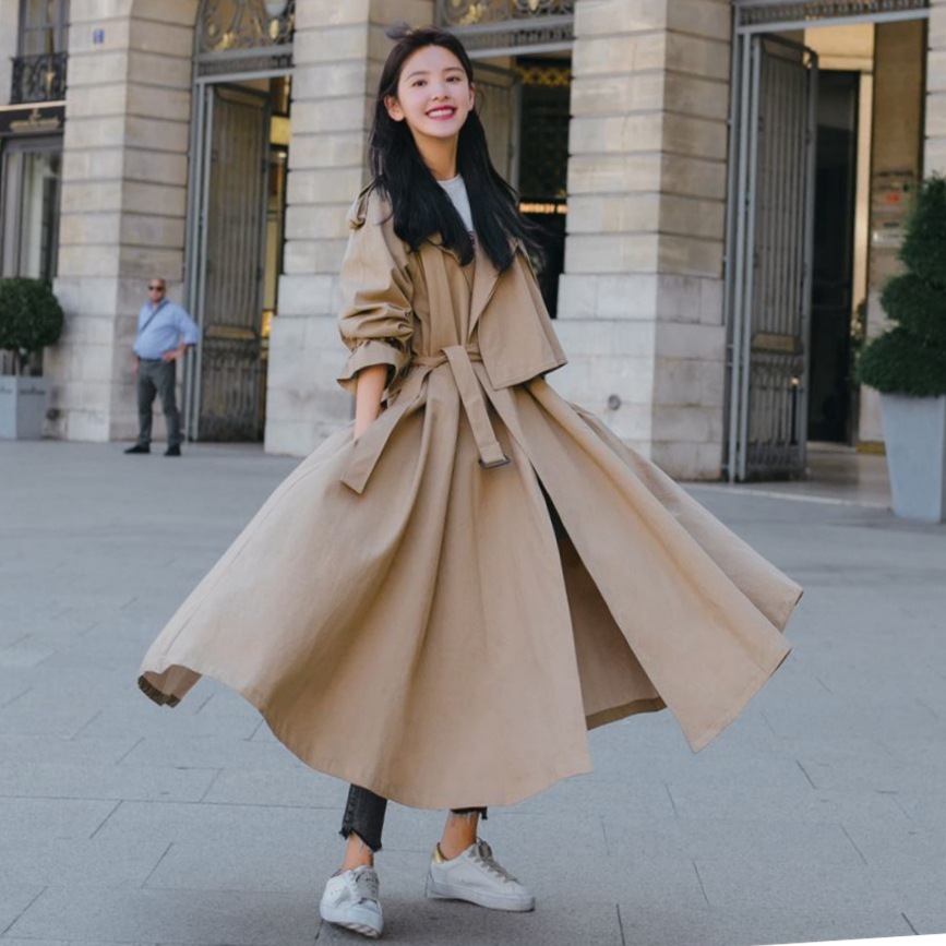 時間指定不可 トレンチコート ロング ロングコート アウター レディース 春コート ベルト付き テロンチ キャンディスリーブ カジュアル きれいめ 春 さらに値下げ Www Servblu Com