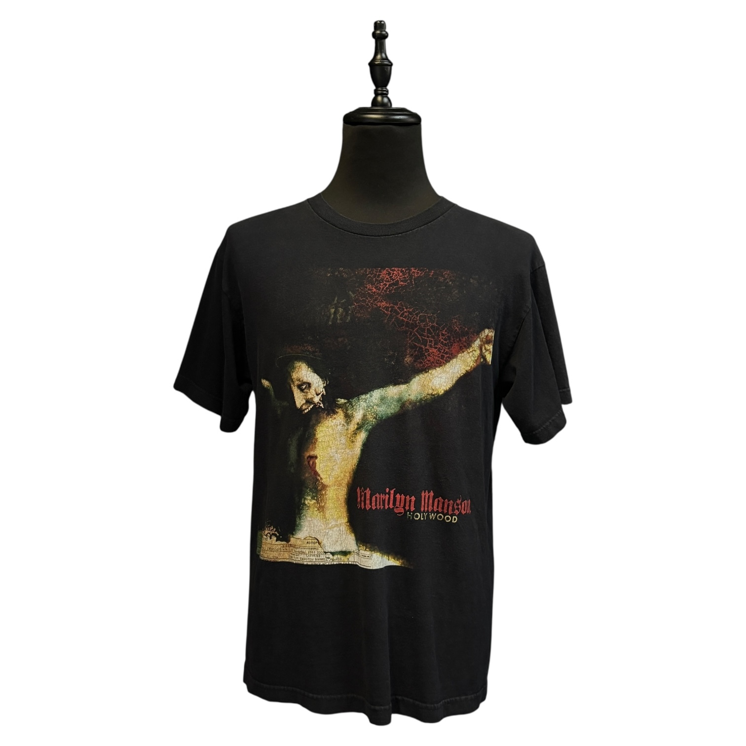 【MARILYN MANSON】マリリンマンソン “HOLY WOOD Guns,God,And Government” 00’s Vintage ツアーTシャツ L