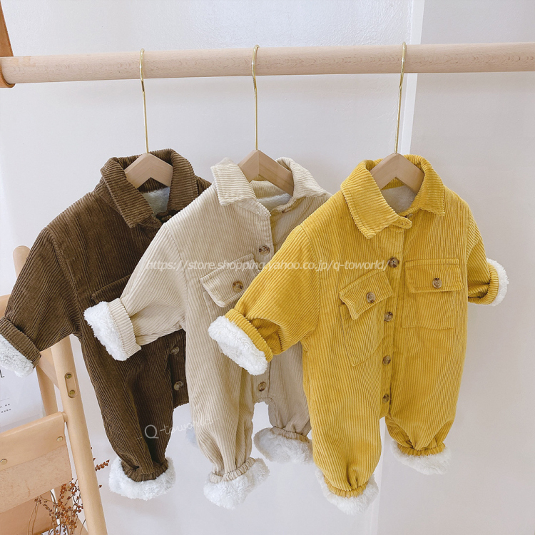 60 90 ジャンプスーツ コーデュロイ 裏ボア 長袖 ベビー服 韓国風 可愛い 女の子 男の子 キッズ ベビー 子供服 Q Toworld キュートワールド 子供服 メール便は何点でも送料の合計は280円 60 90 ジャンプスーツ コーデュロイ 裏ボア 長袖 ベビー服 韓国風 可愛い 女の子 男の子 キッズ ベビー 子供服 Q Toworld キュートワールド 子供服 メール便は何点でも送料の合計は280円