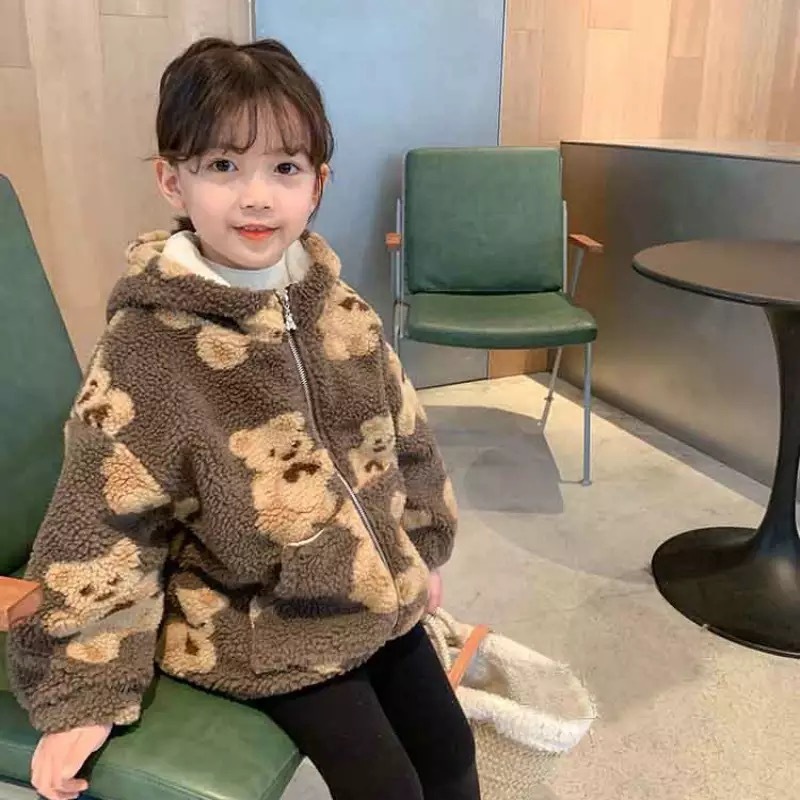 クマ ジャケット くま アウター チャック ベア モコモコ 冬 パーカー フード 女の子 男の子 ベビー キッズ Ayu Select クマ ジャケット くま アウター チャック ベア モコモコ 冬 パーカー フード 女の子 男の子 ベビー キッズ Ayu Select