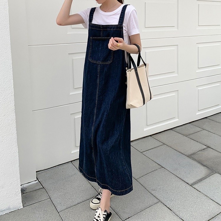 ジャンパースカート デニムワンピース デニムワンピ ワンピース ワンピ 通販 レディース 女性用 通販ワンピース 通販ワンピ デニム スリット ロング マキシ 普段着 デイリー デート 旅行 リゾート 定番 オールシーズン 人気 おすすめ Op1158 Colorful Closet