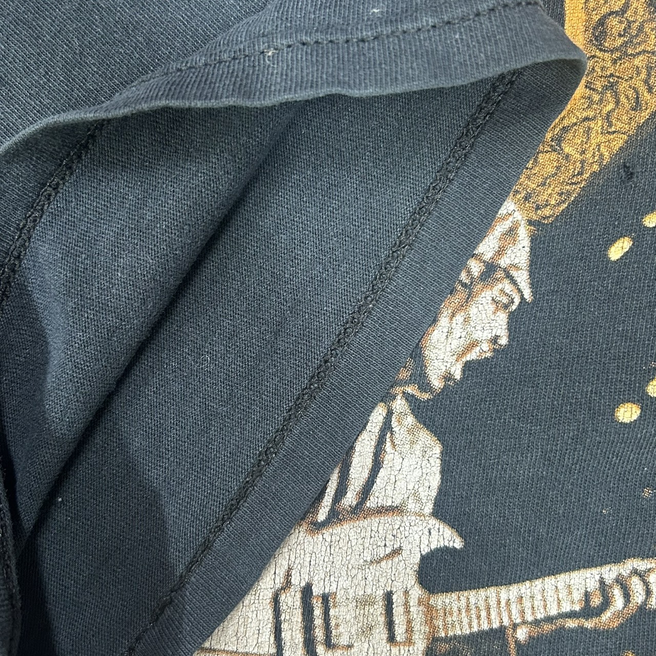 00s AC/DC “Stiff Upper Lip” ツアー Tシャツ ロック バンドT フェード ブラック XL の画像 10