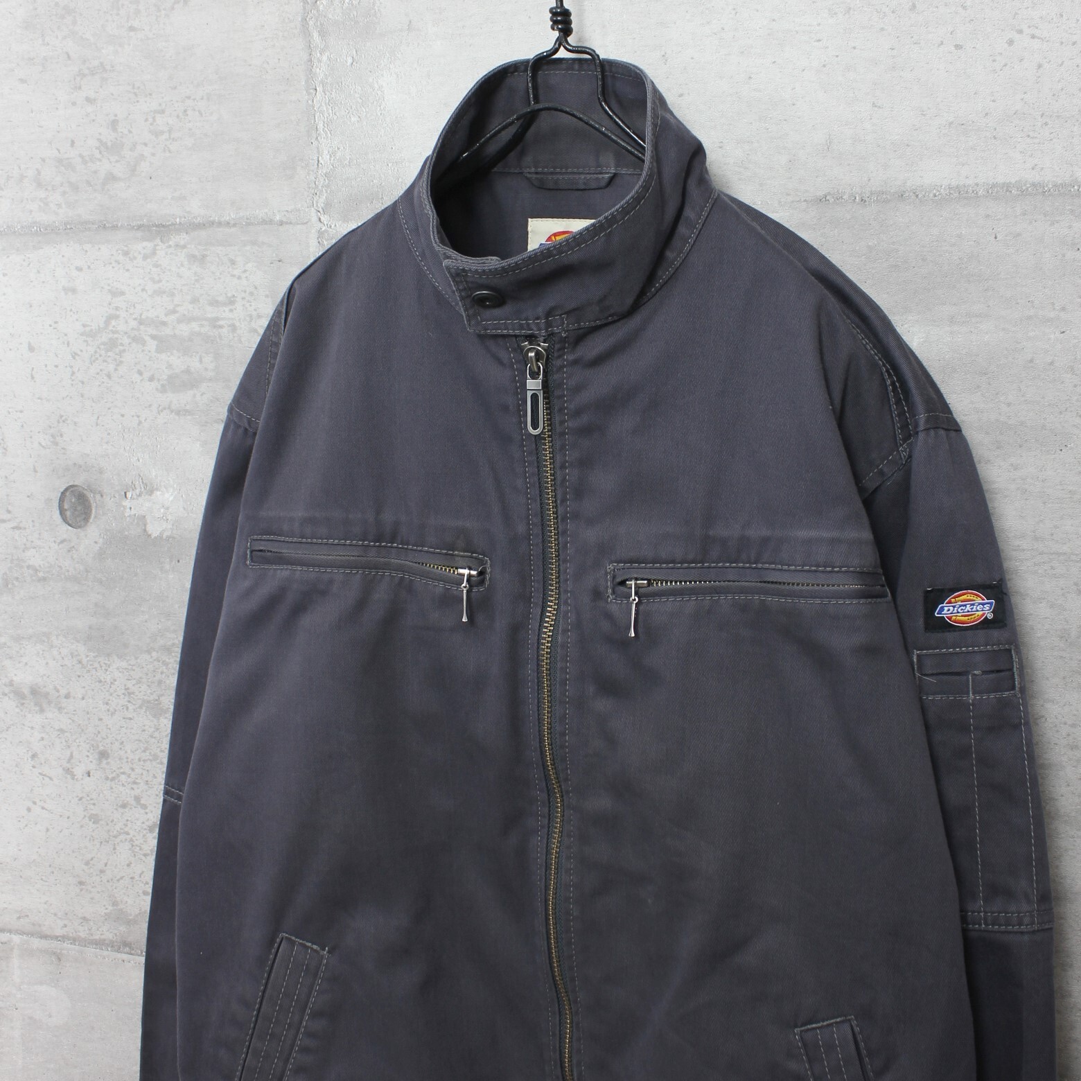 送料無料 Used ジャケット アウター メンズ 古着 Dickies ディッキーズ スタンドライダース ワークjkt チャコールグレー 古着屋 Overdrive 送料無料 Used ジャケット アウター メンズ 古着 Dickies ディッキーズ スタンドライダース ワークjkt チャコールグレー 古着屋 Overdrive