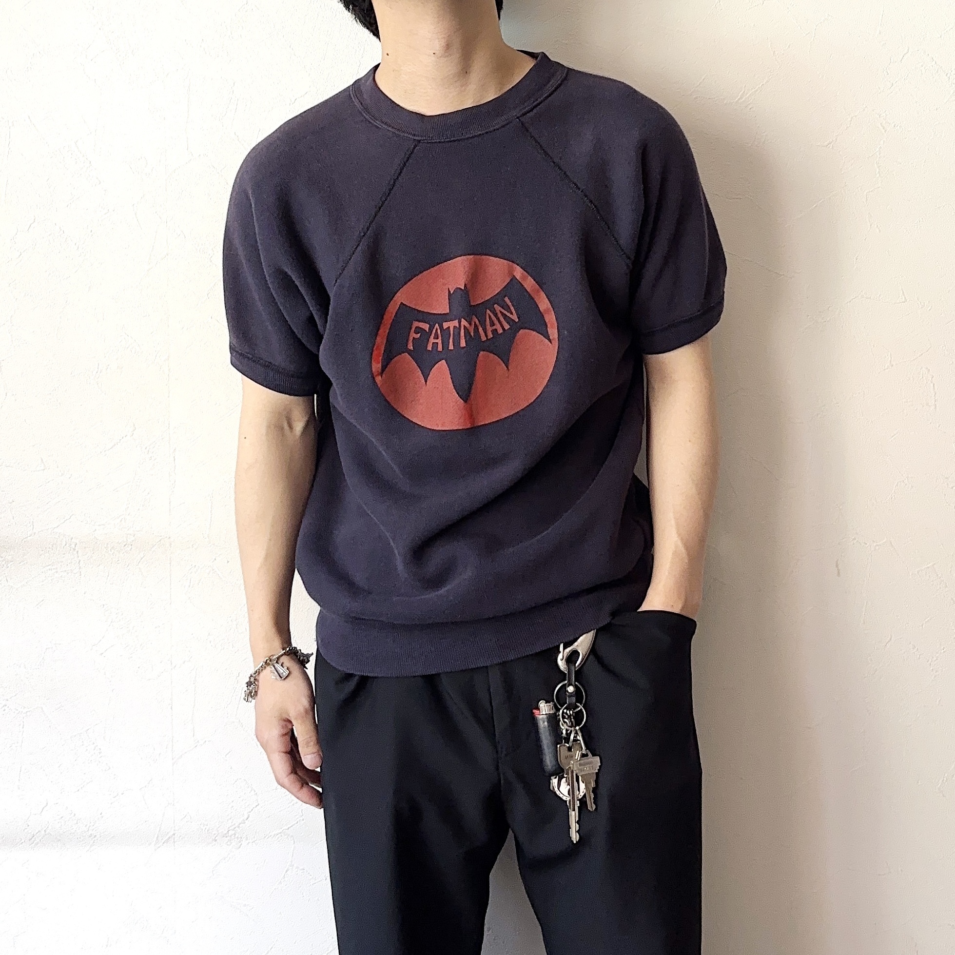 Vintage 60's "FATMAN" Faded Short Sleeve Sweat の画像 3