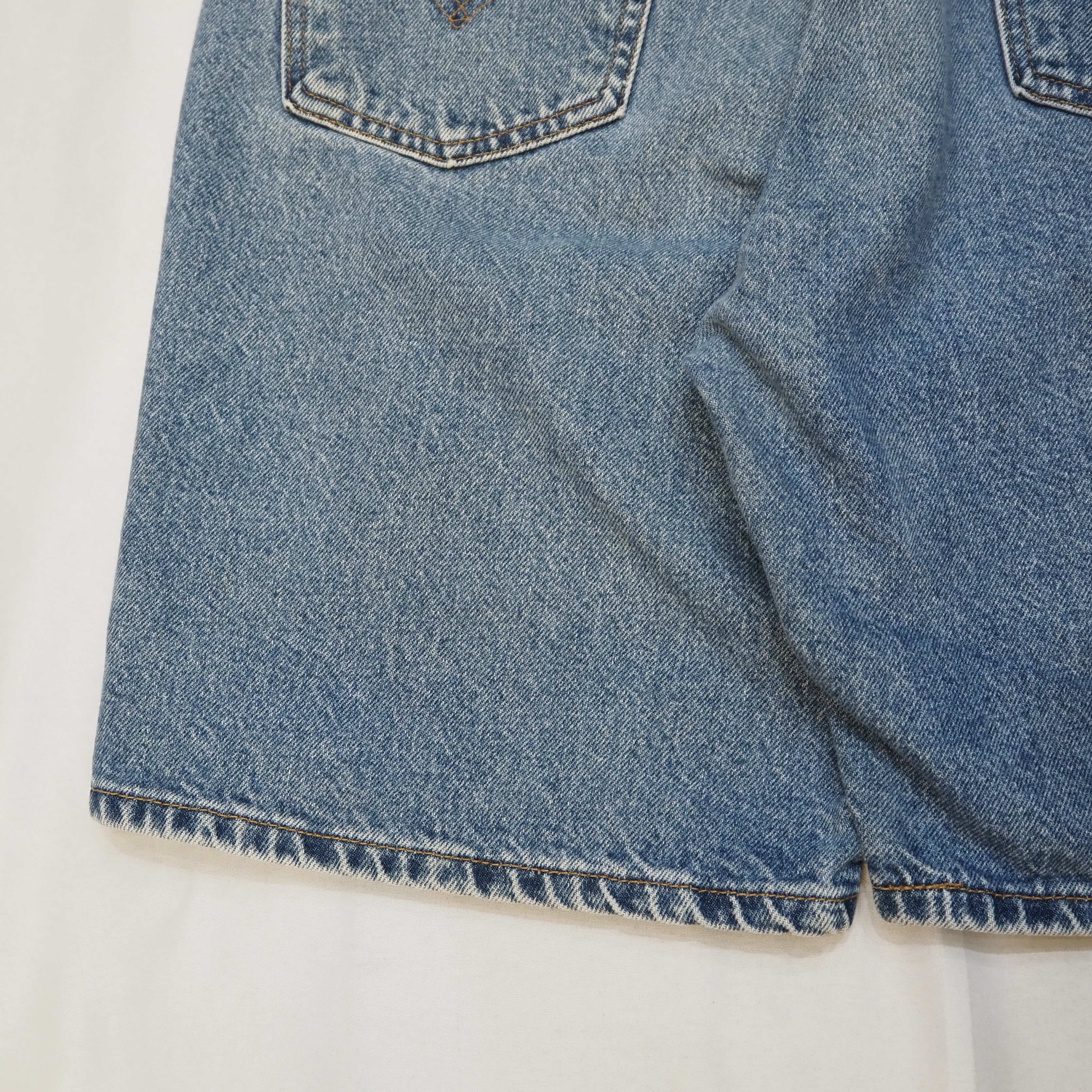 90S Levi’s 505 Blue Denim Shorts Size 36 の画像 9