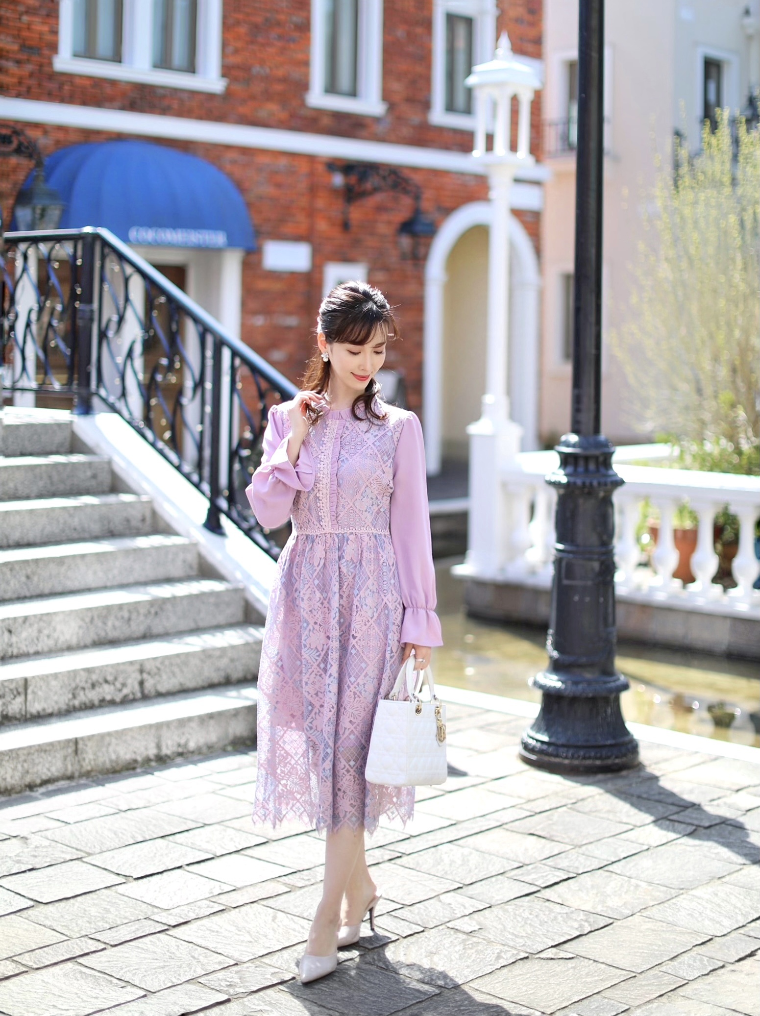 パステルレース シフォン ミスティックワンピース Montresor