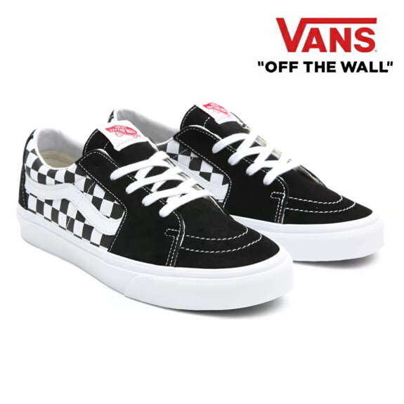 Vans バンズ ヴァンズ スニーカー メンズ スケート ローカット Sh8 Low Canvas Suede Black Checkerboard Bees High