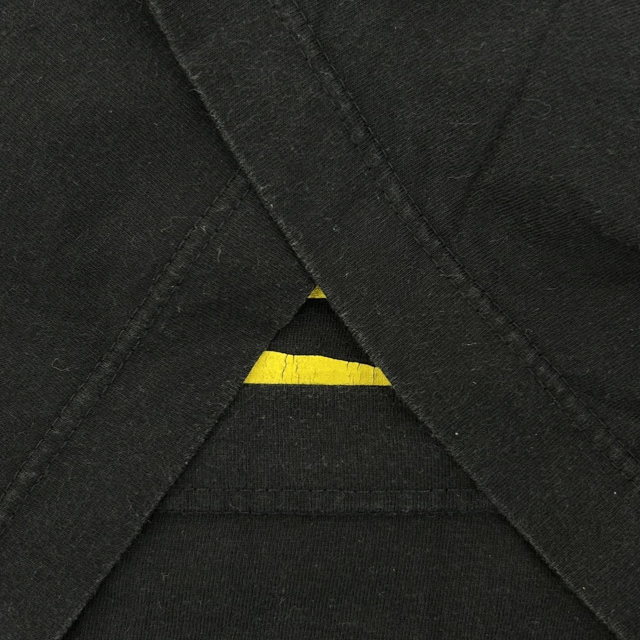 NIRVANA Smiley Face T-Shirt Black Yellow Size L の画像 13