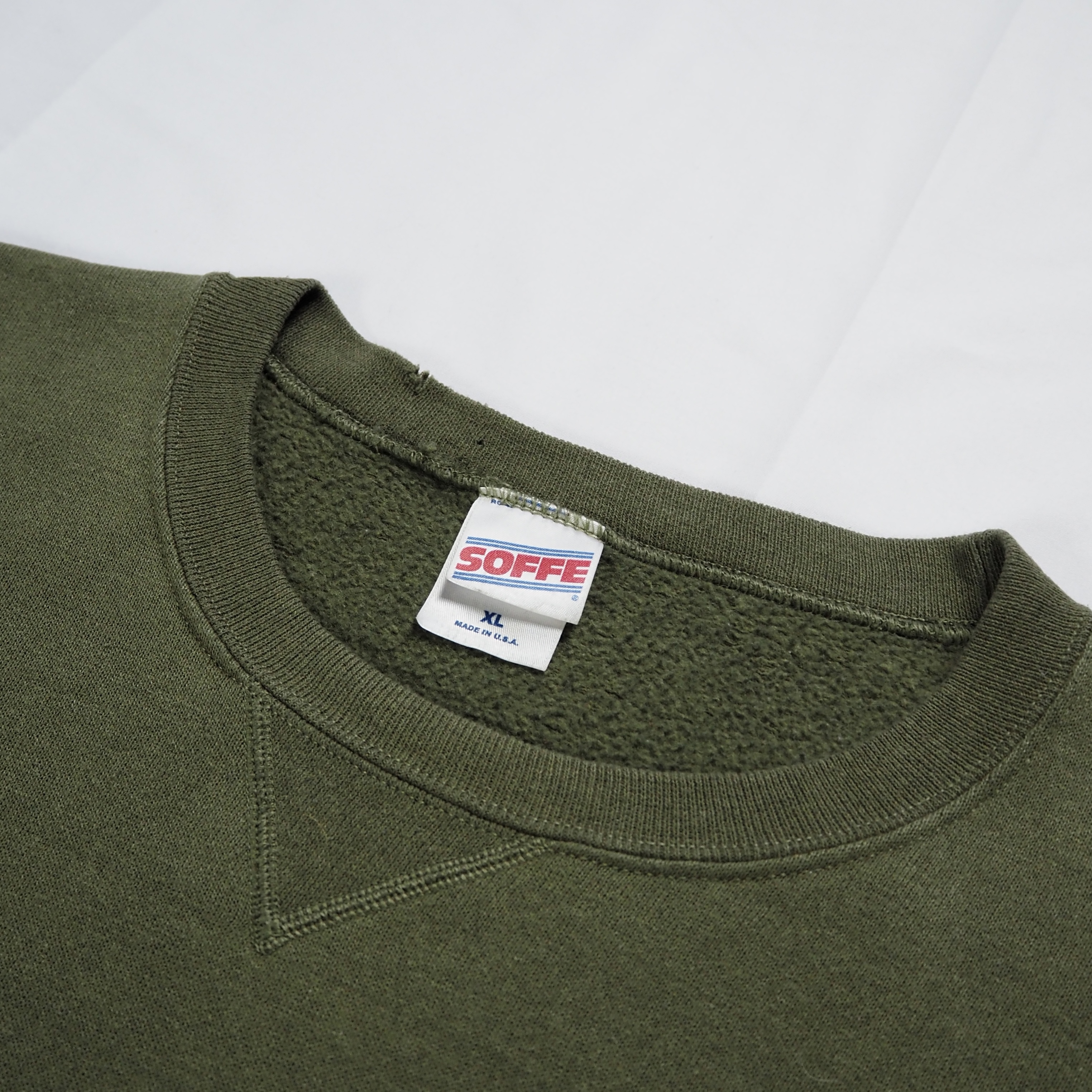 90’s USMC スウェット XL オリーブ の画像 12