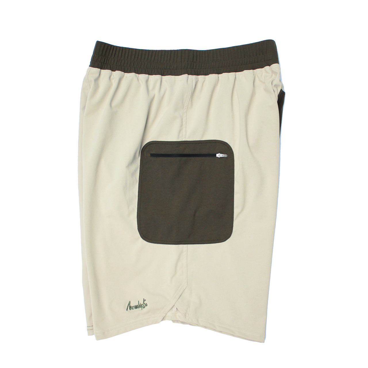 LOGO street shorts <Khaki×Beige> - 画像3
