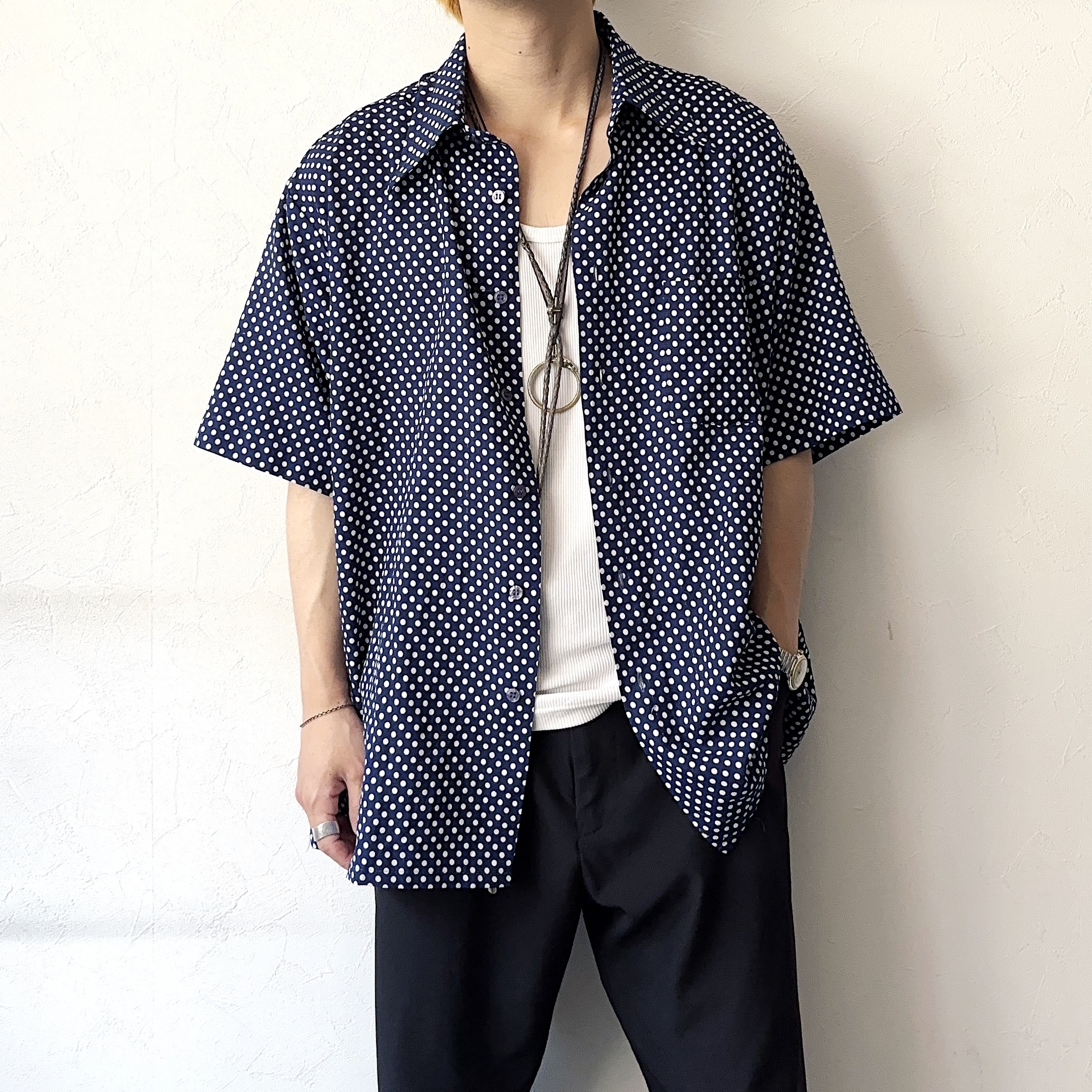 Vintage 70's Patterned Short Sleeve Shirt の画像 3