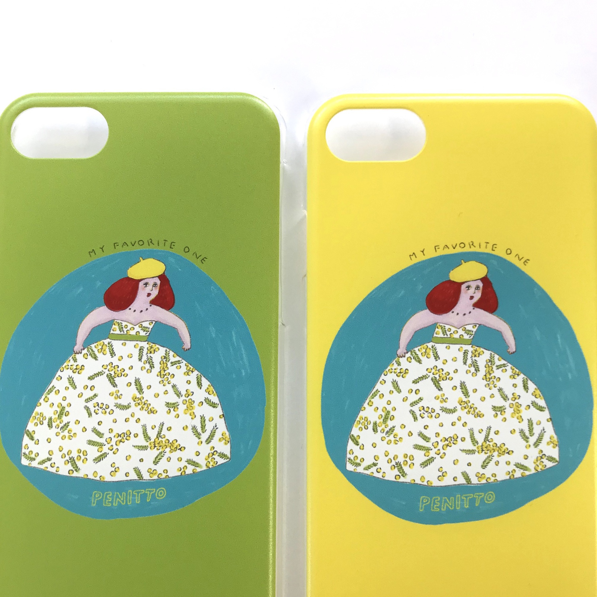 ミモザのワンピース スマホケース Penitto