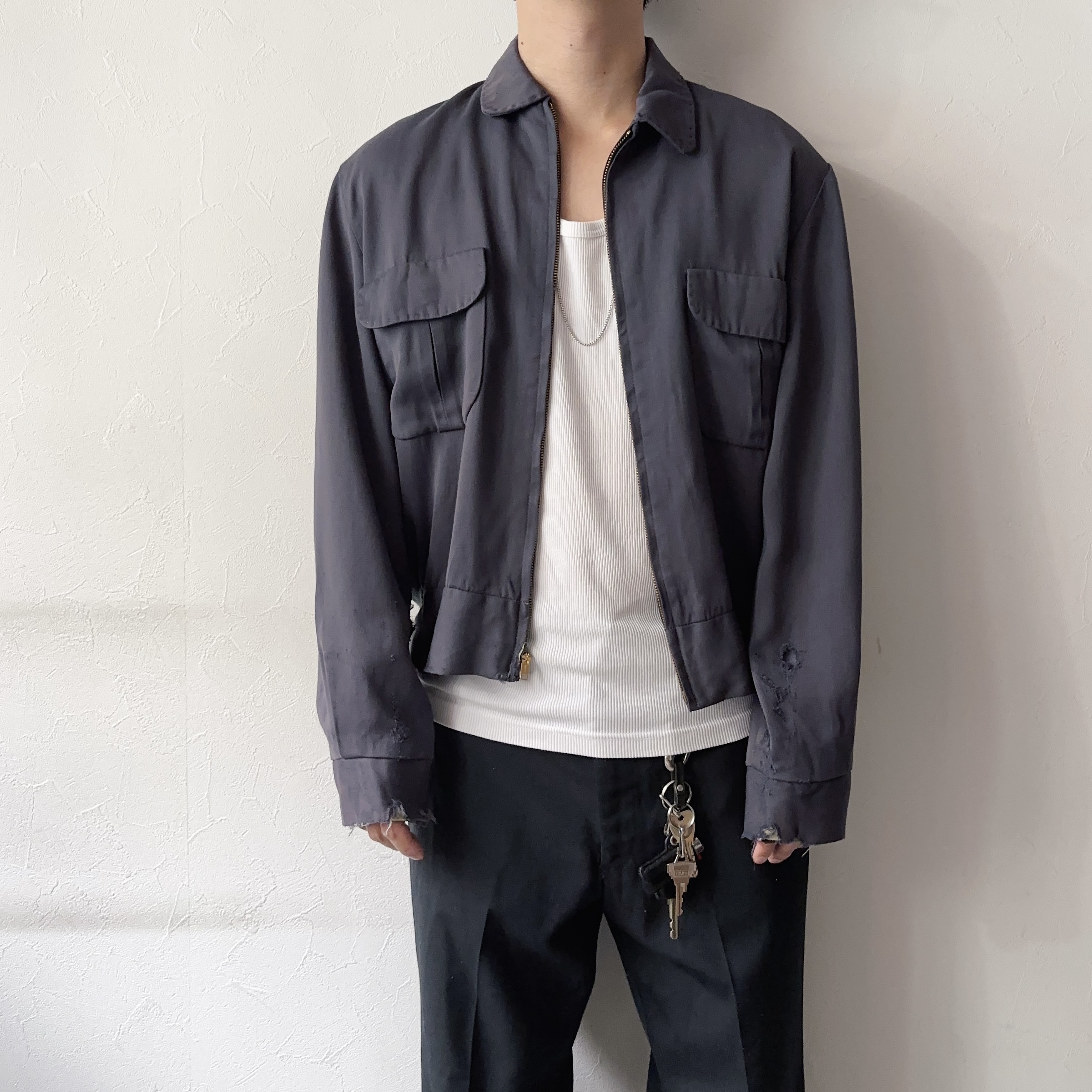 Vintage 50's【Hall American SPORTSWEAR】Rayon Gabardine Jacket の画像 4