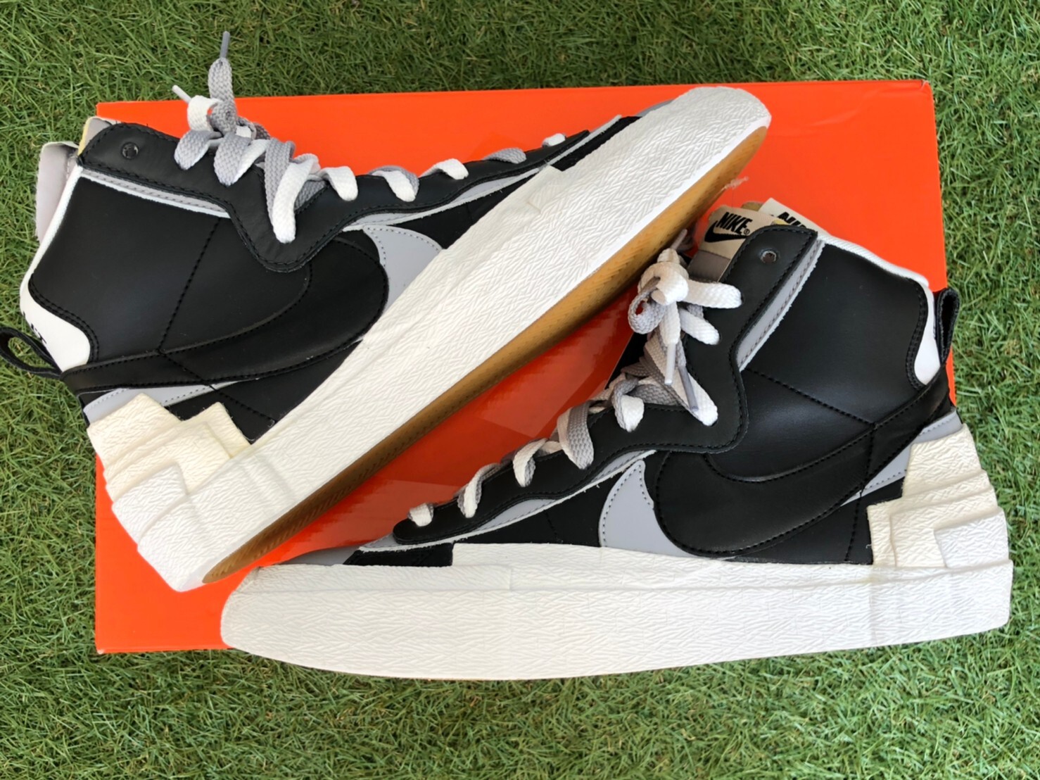 nike blazer sacai black