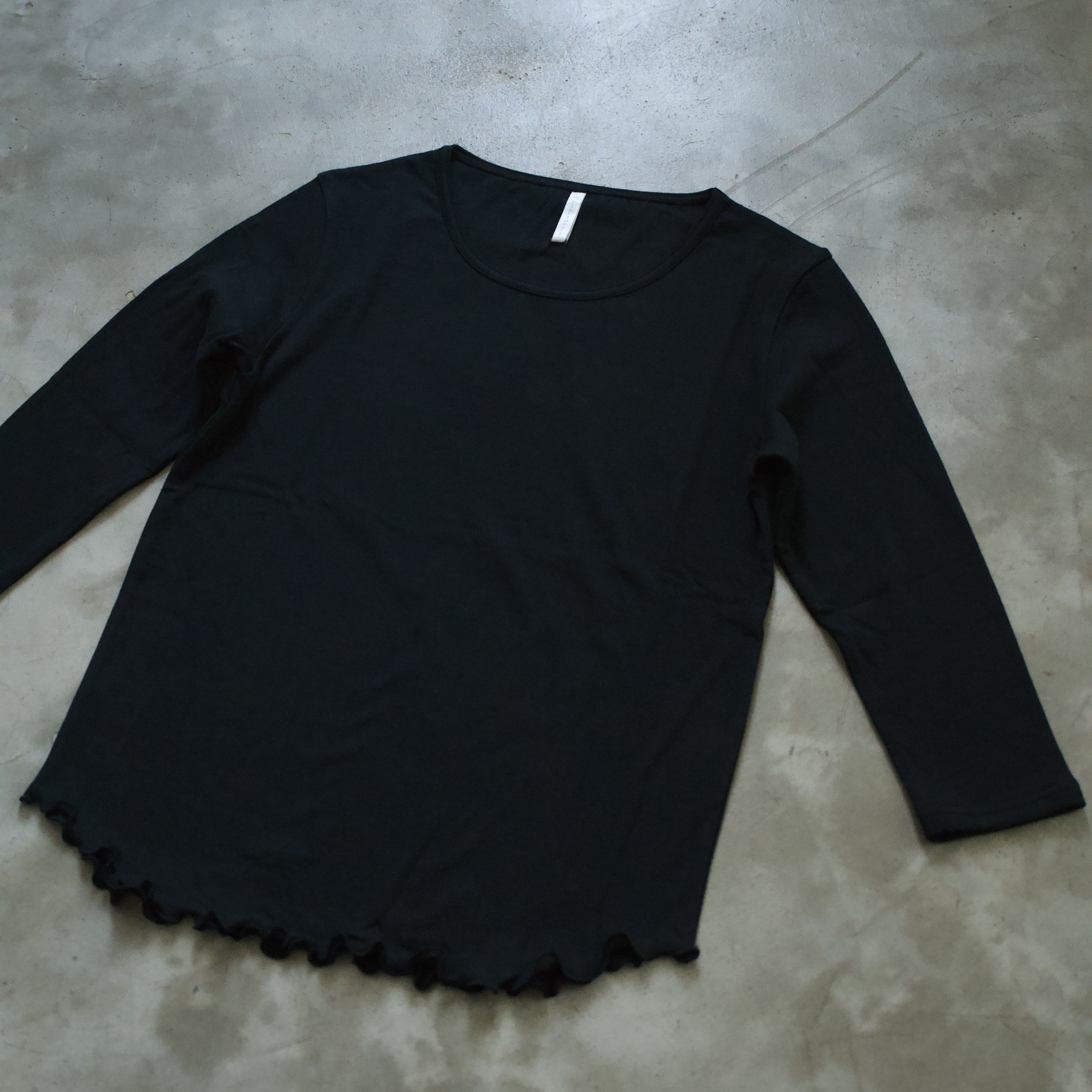 和歌山で作った肌着 （上)  <black / grey>  ＊オーガニックコットン100%