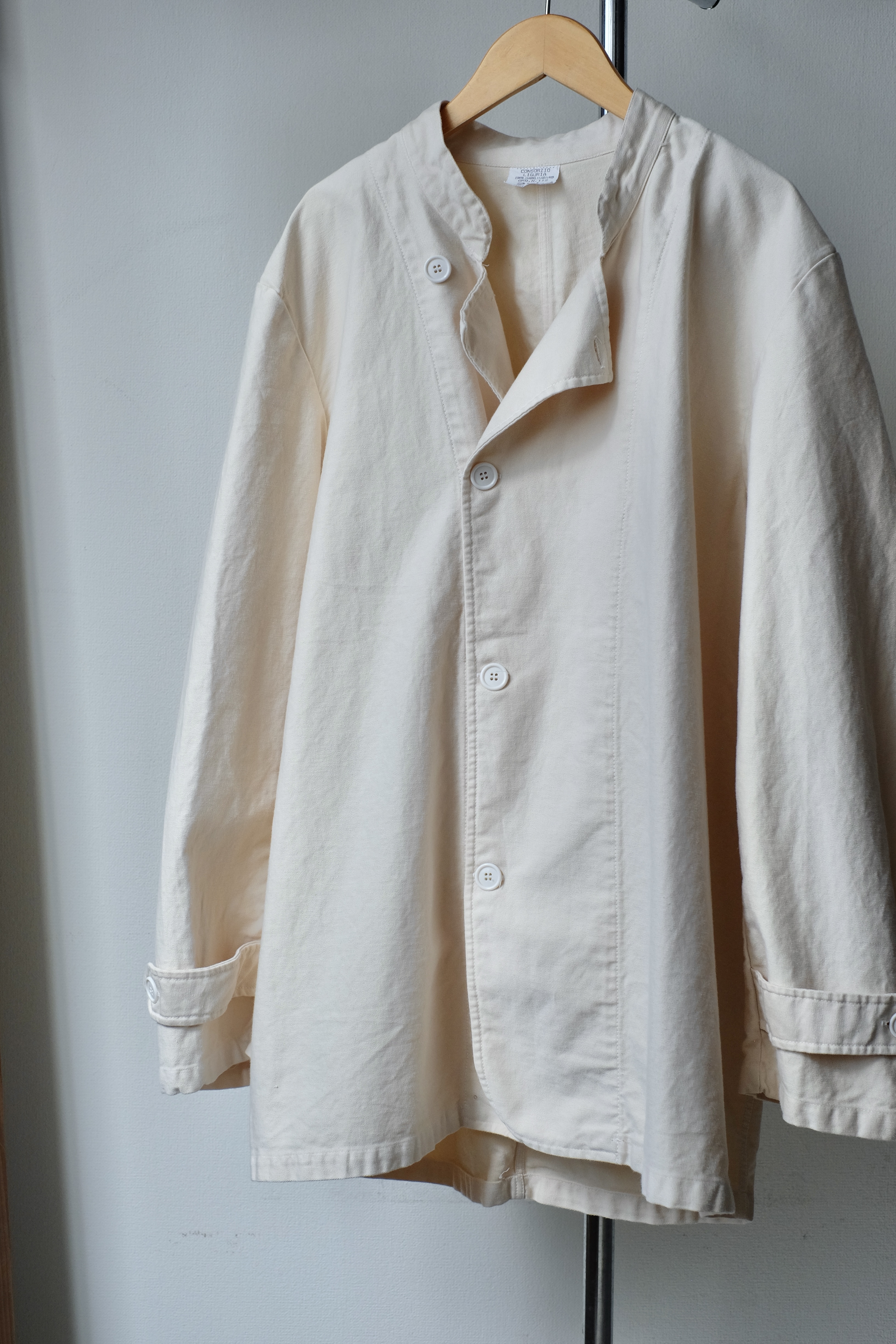 Italian military over dye cook jacket “over dye” の画像 6