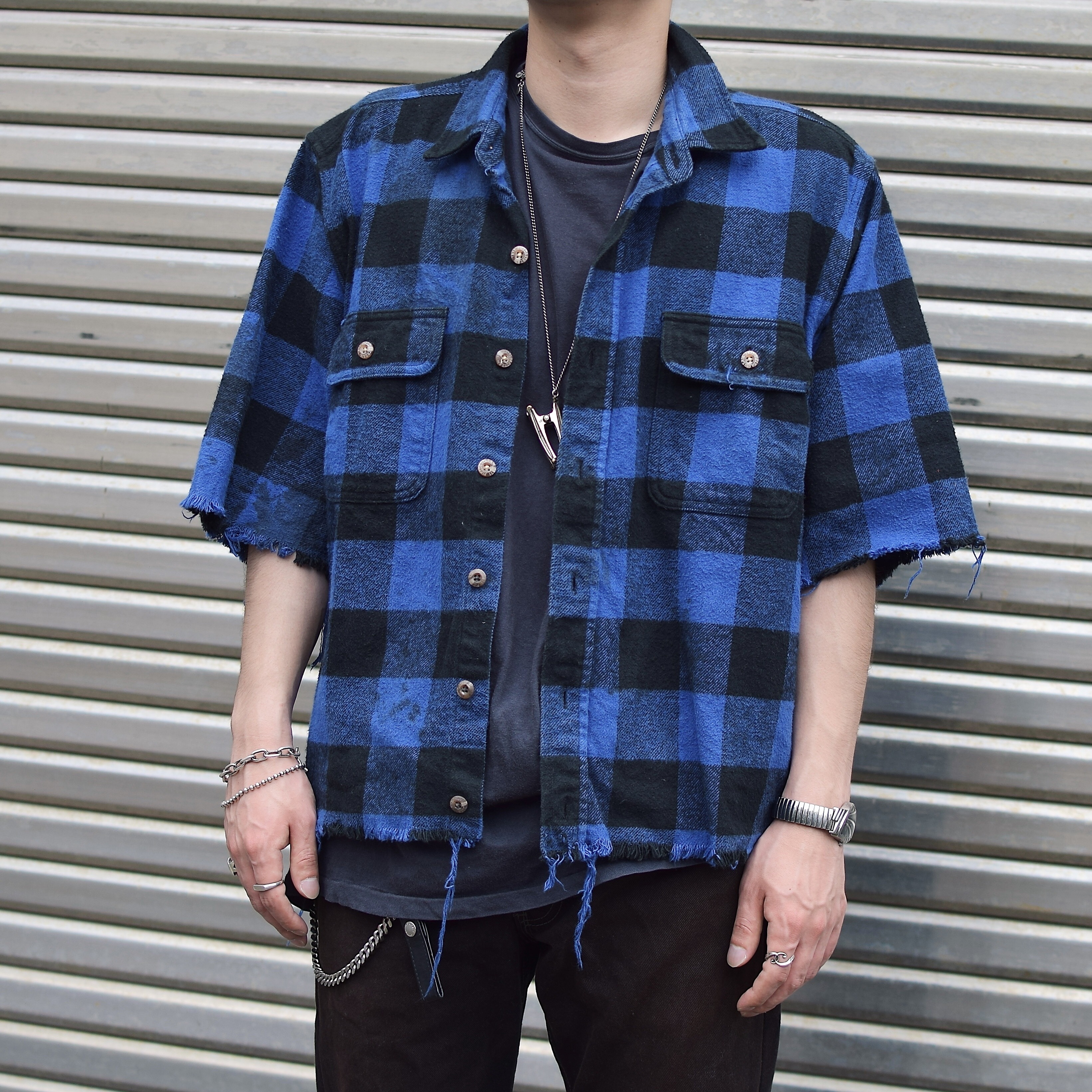 Vintage Grunge Check Shirt の画像 3