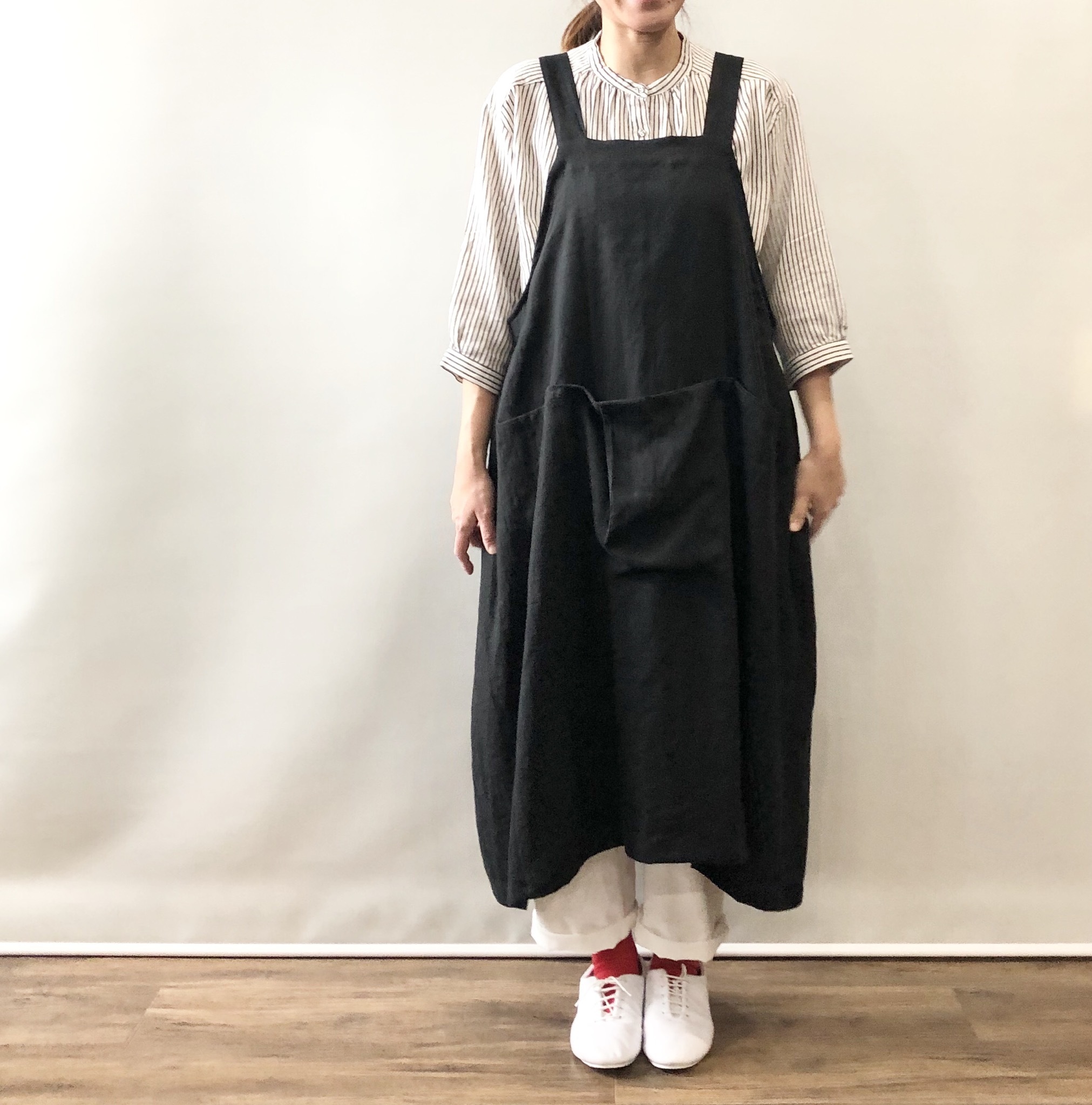 Nachukara リネンエプロンワンピース Antiques0301