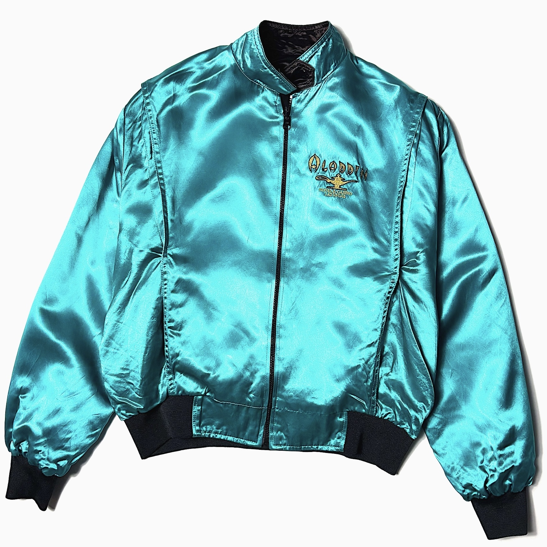 Vintage 80～90’s【ROYAL PACIFIC】"ALADDIN" Reversible Satin Jacket の画像 4