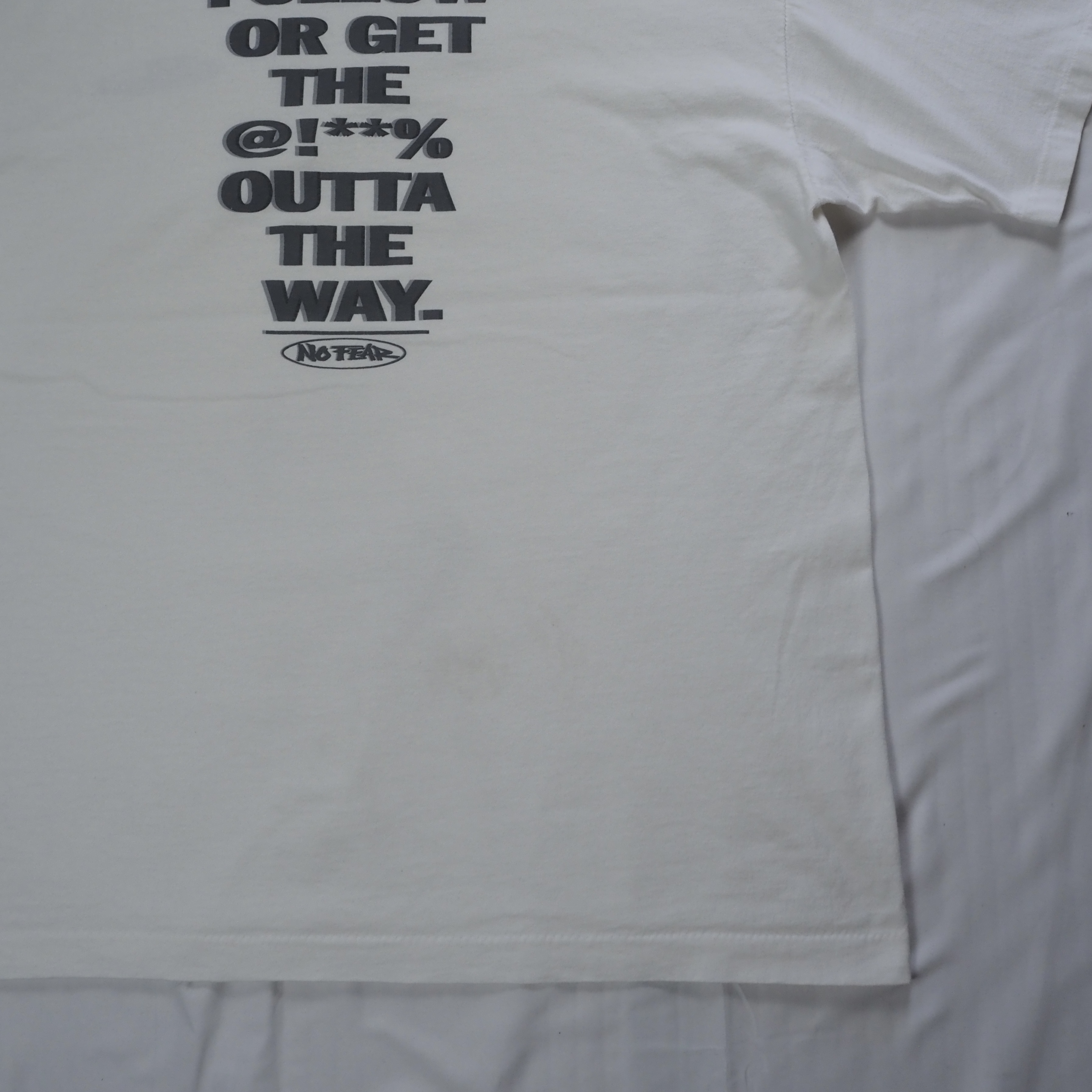 90’s No Fear Tシャツ XL ホワイト の画像 6