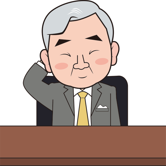 照れる男性社長 Sozaido 照れる男性社長 Sozaido