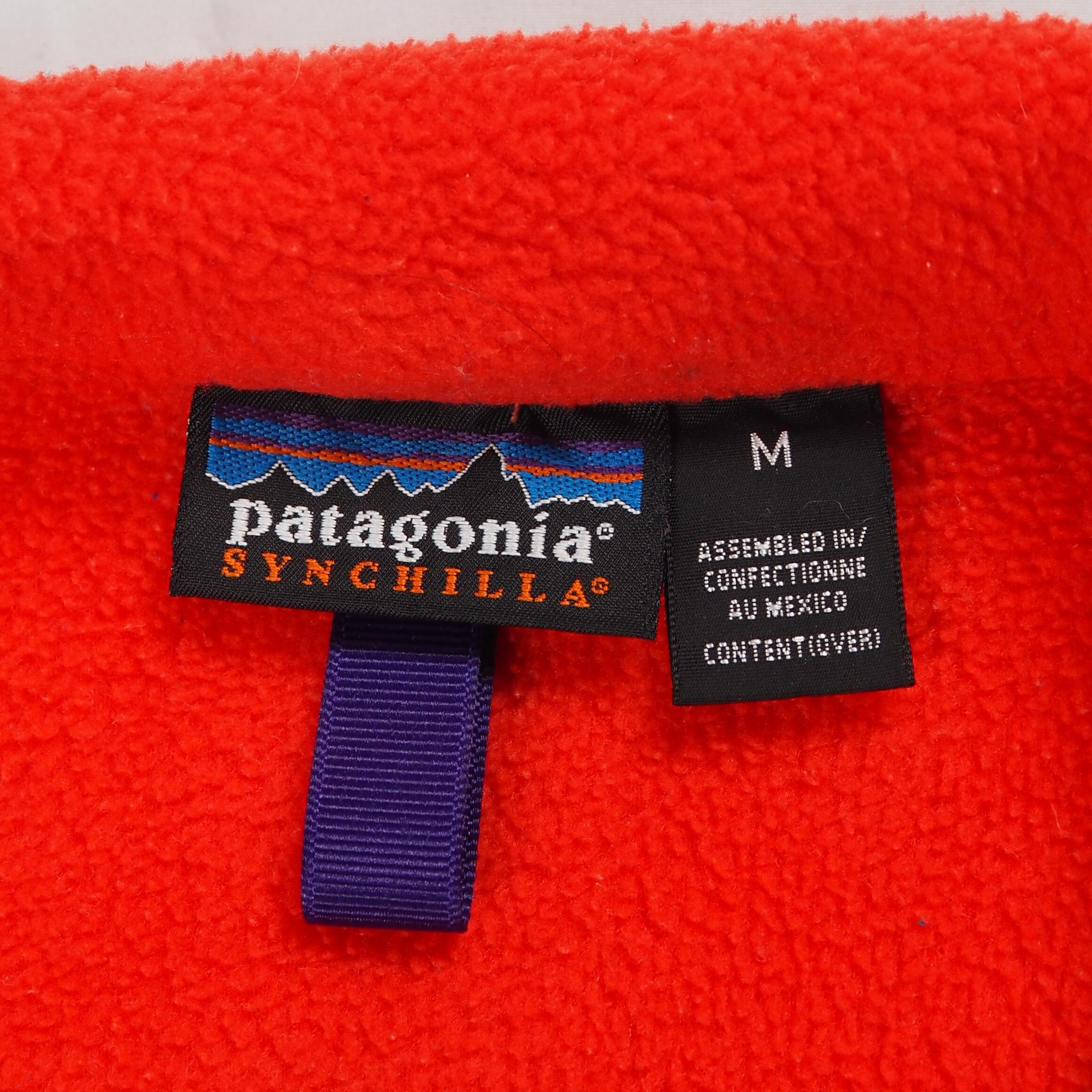 【9/23 20:00入荷】90's Patagonia マースピアル シンチラ レッド Mサイズ の画像 7