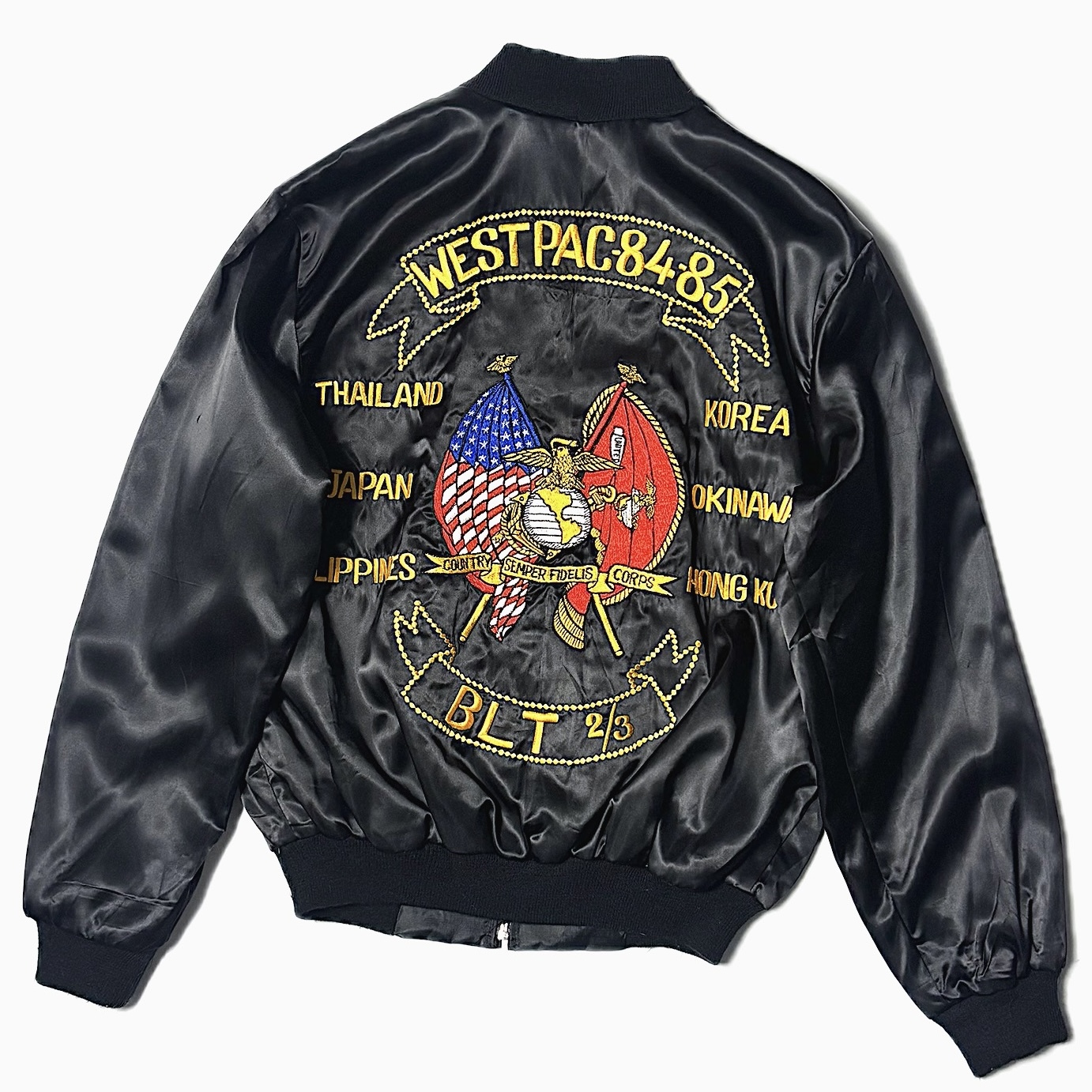 Vintage 80's "WEST PAC-84-85" Souvenir Jacket