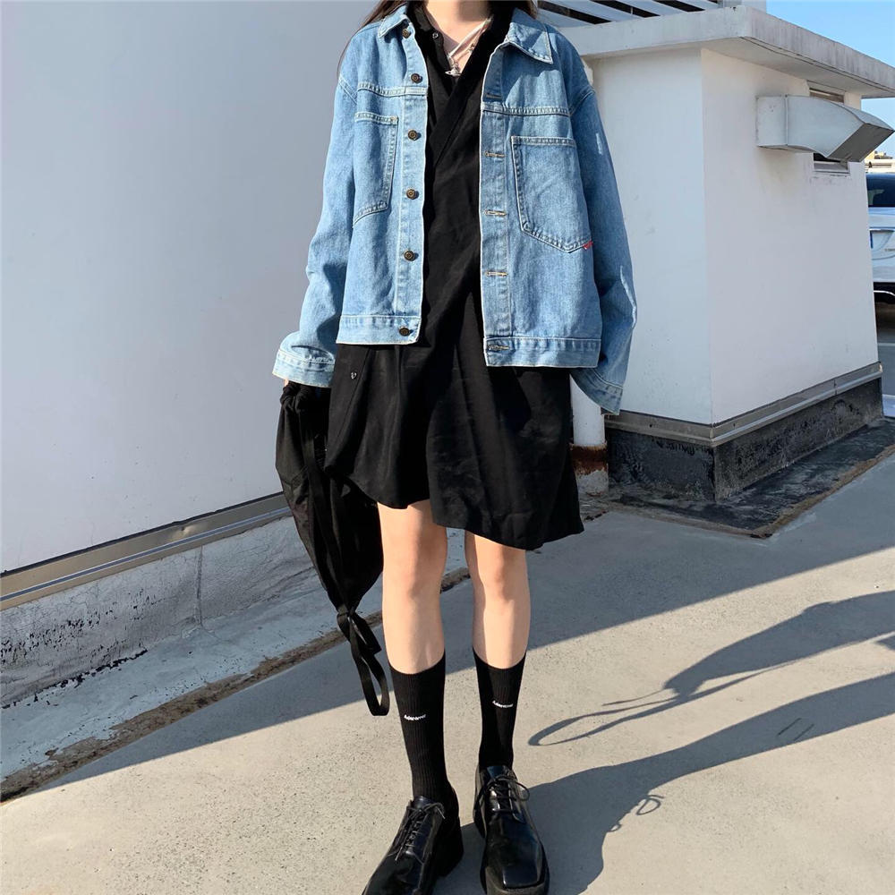 ブラックアシメシャツワンピ595 Mesty