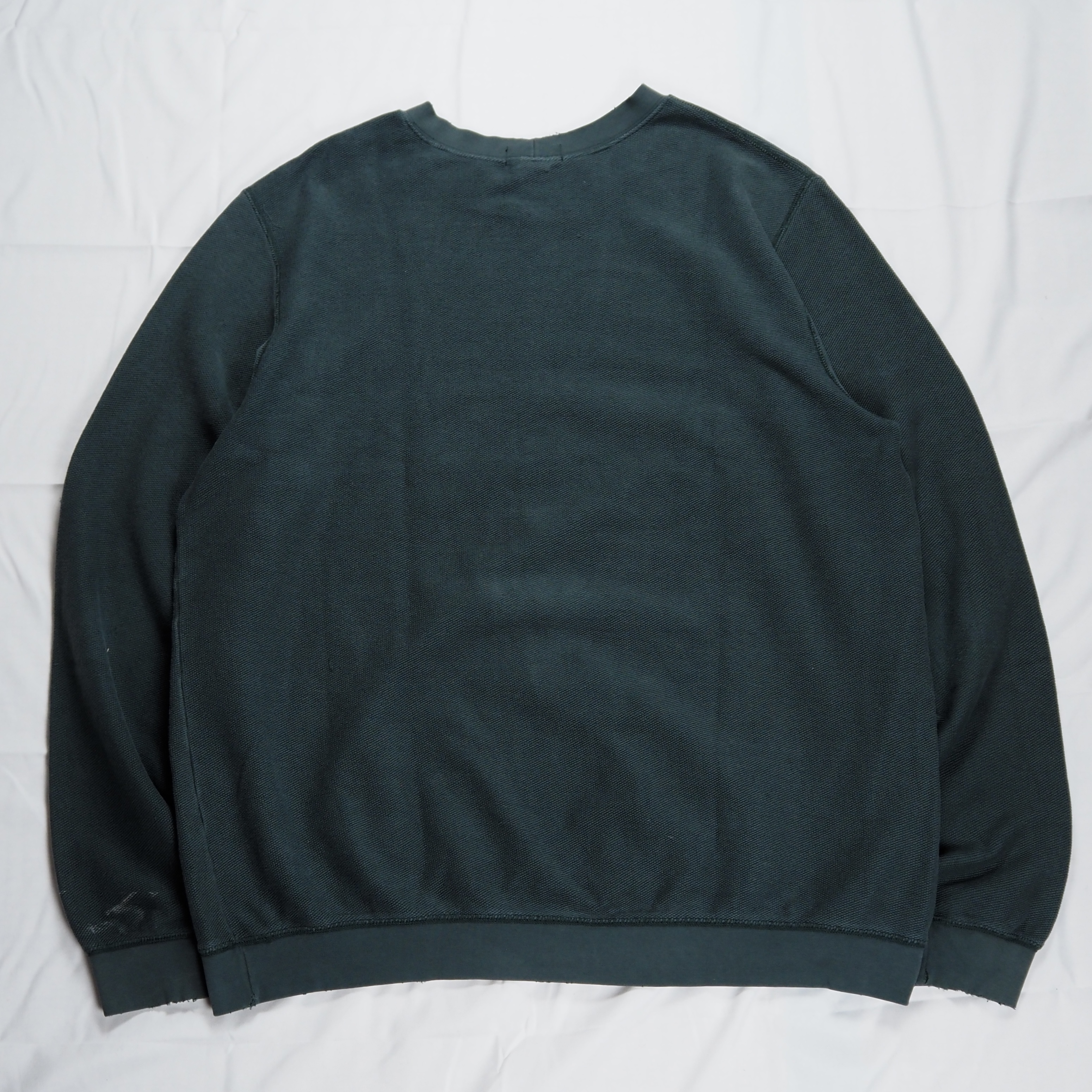 90’s Land’s End 鹿子スウェット XL グリーン の画像 10