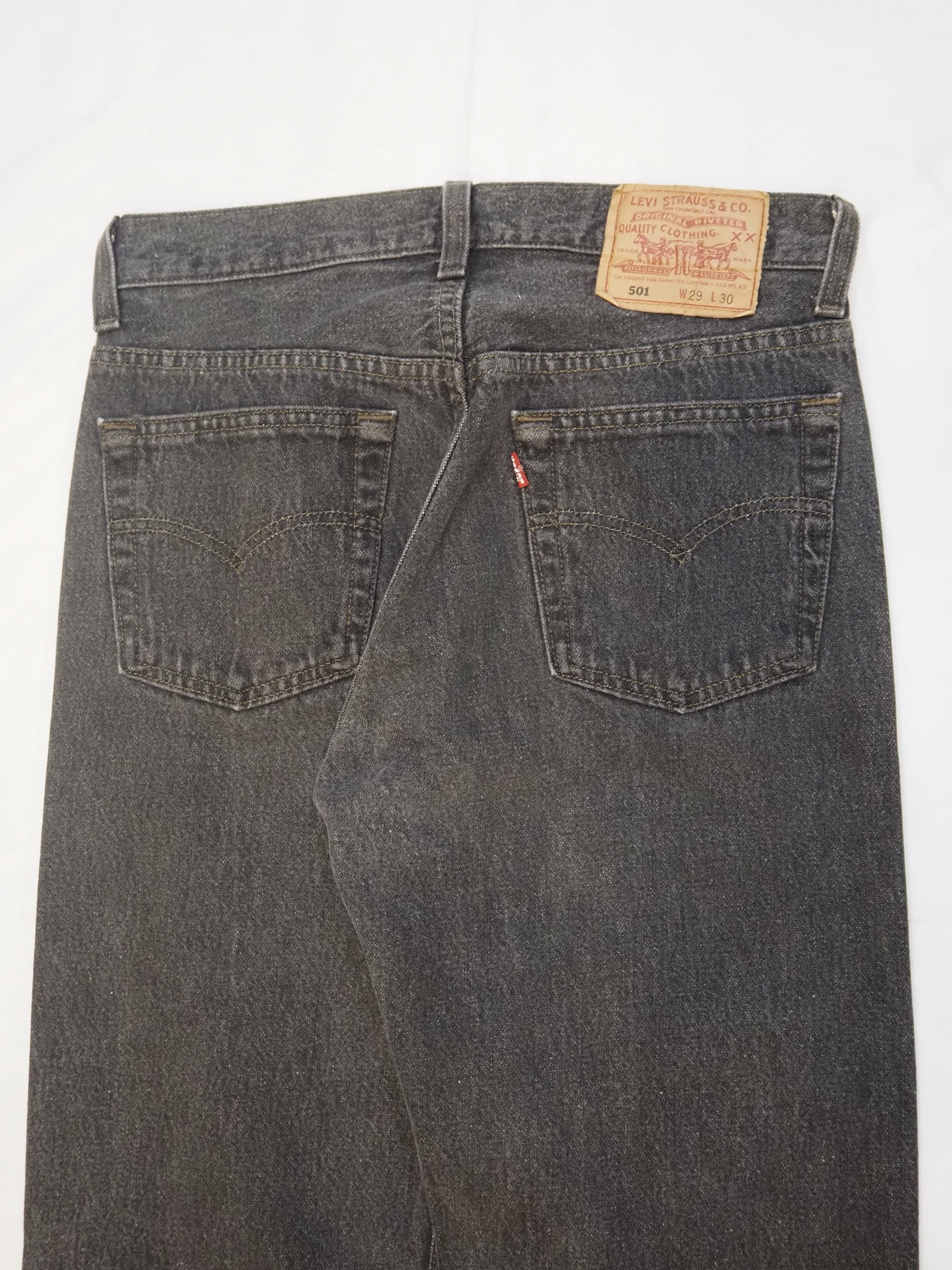 90’s Levi’s 501 Black Denim 29×30 “先染め" の画像 12