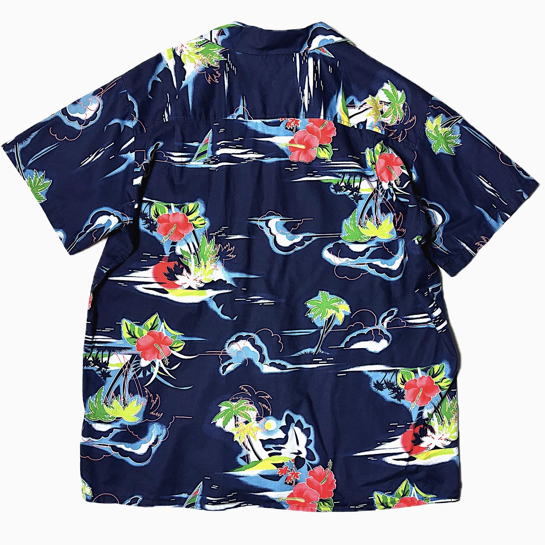 Vintage 70's【Specially Fashioned by Edna】Short Sleeve Hawaiian Shirt の画像 2