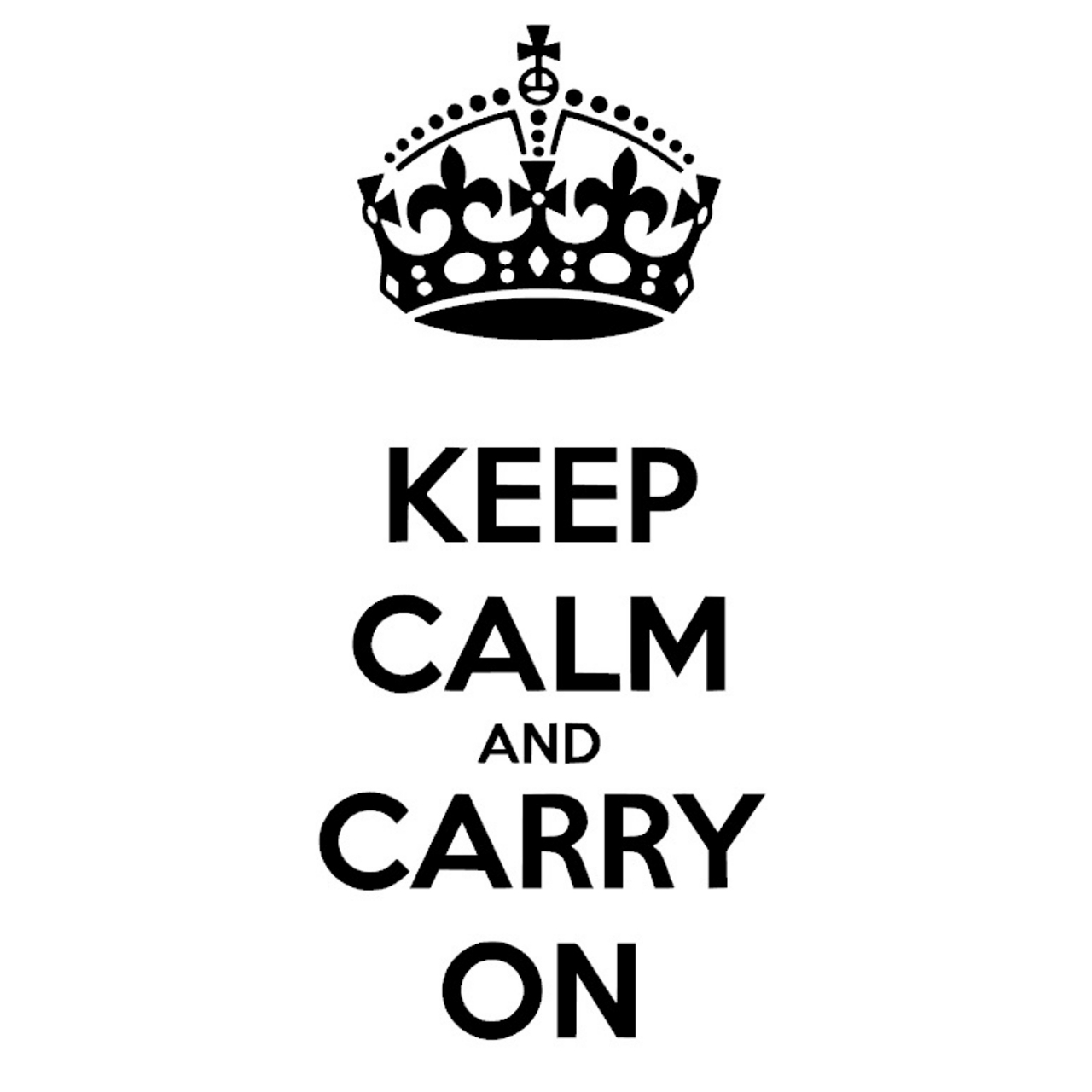 ウォールステッカー 英字 Keep Calm And Carry On 名言 黒 光沢 Iby アイバイ ウォールステッカー 通販