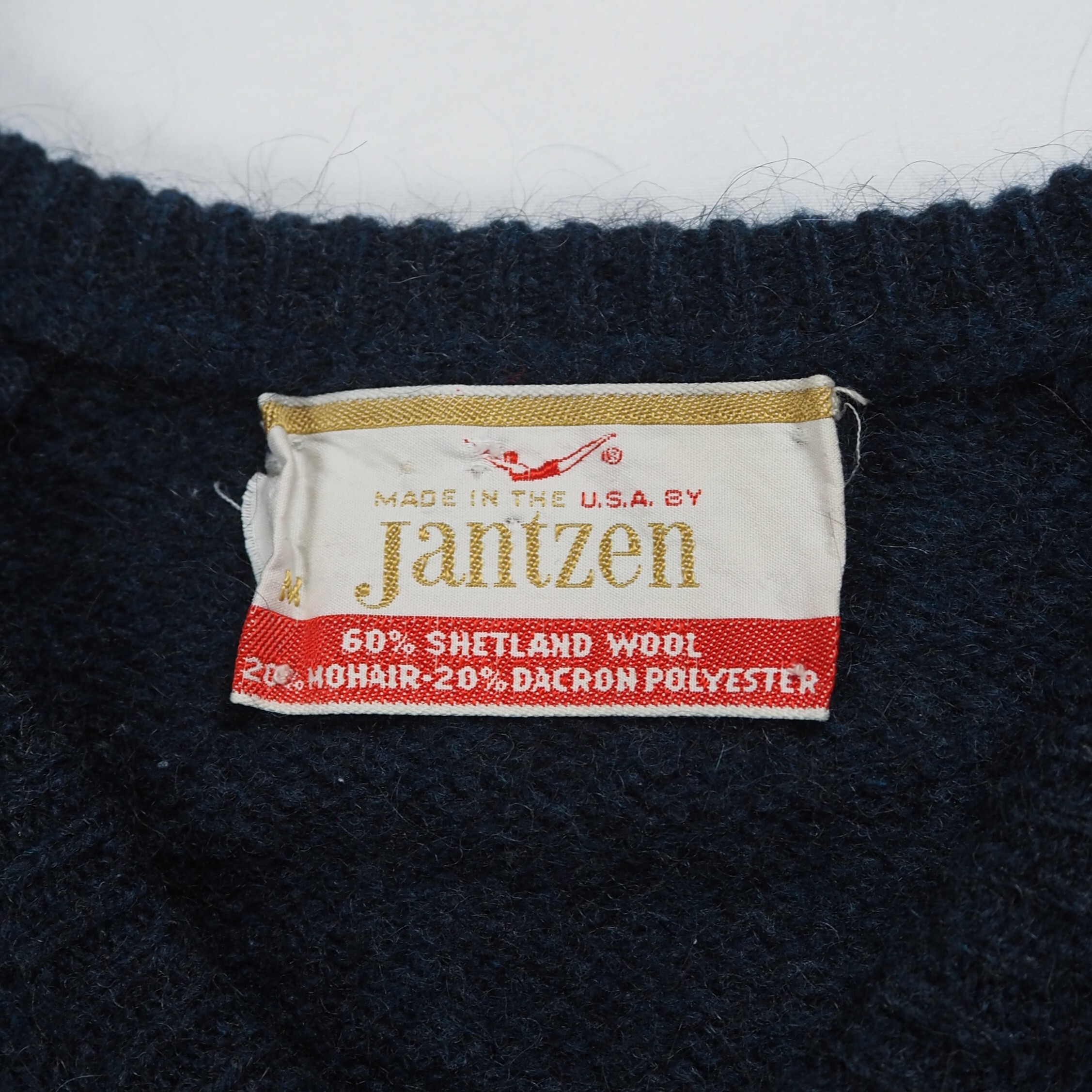 【9/23 20:00入荷】60's Jantzen モヘアプルオーバーニット ネイビー の画像 6