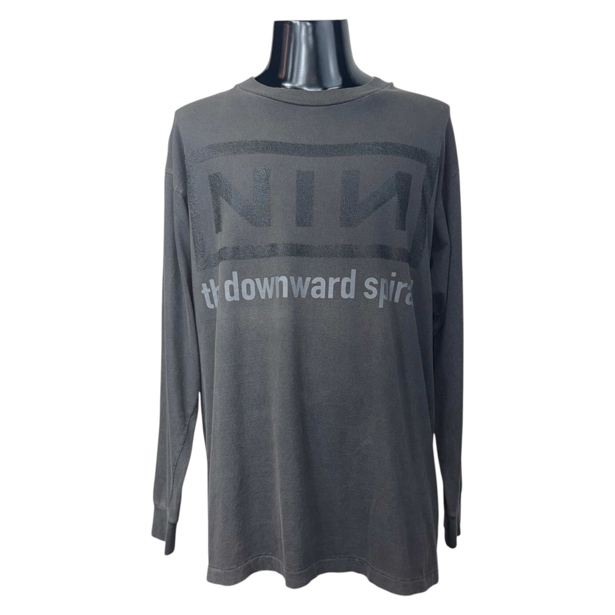 【NINE INCH NAILS】ナイン・インチ・ネイルズ NINロゴ 90’s ロングTシャツ XL相当