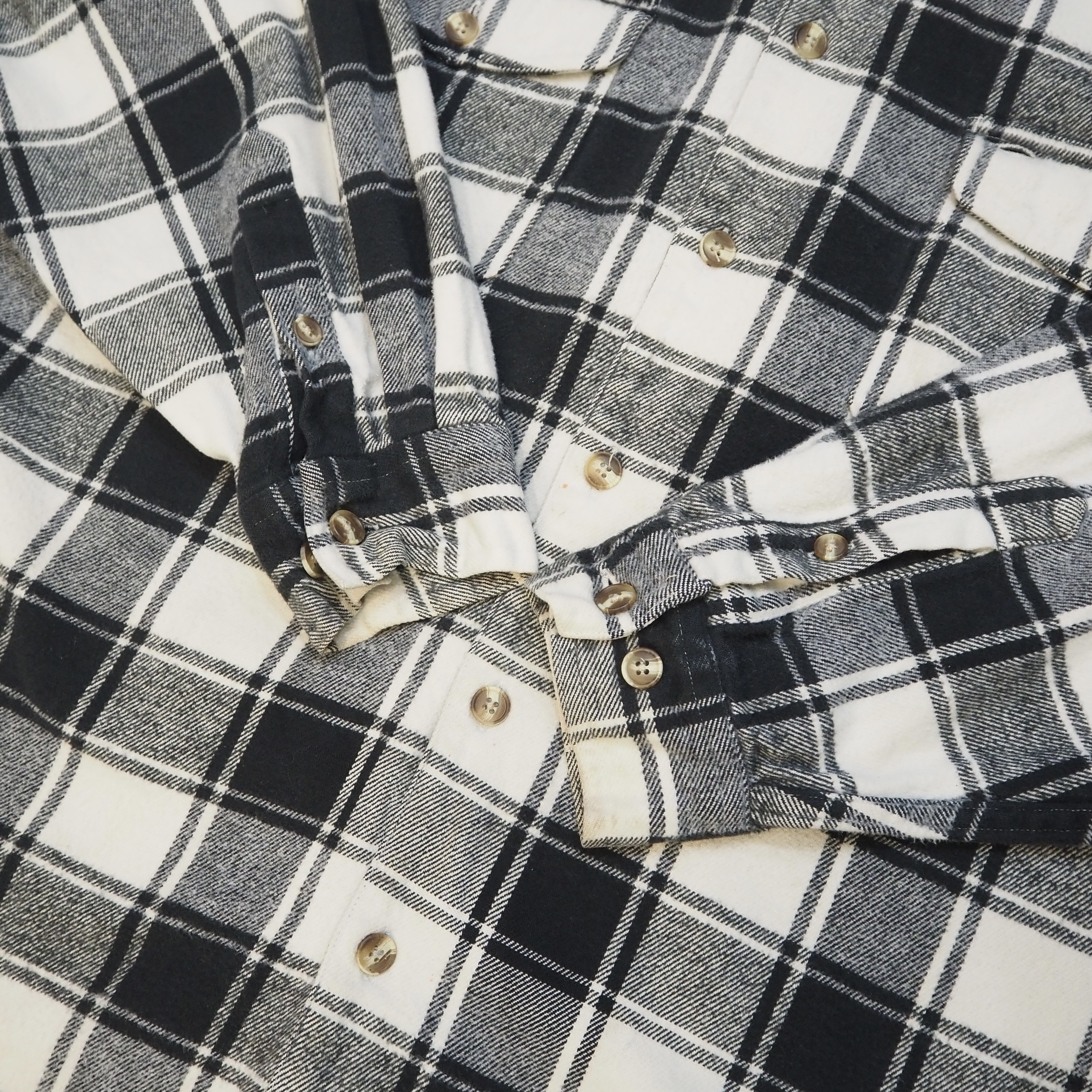 90’s Eddie Bauer Heavy Flannel Shirt Size XL の画像 8